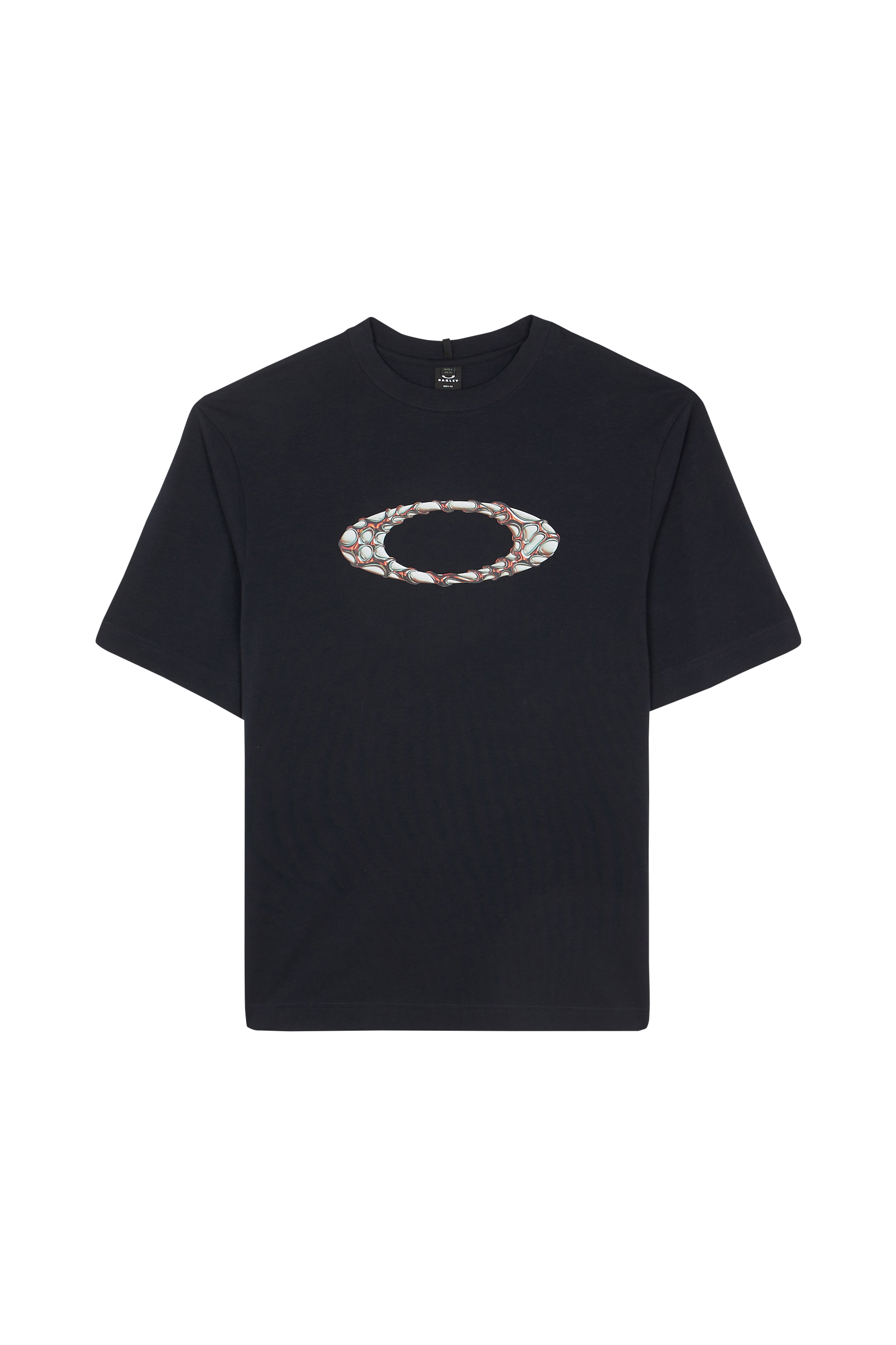 Regular-fit round-neck cotton T-shirt OAKLEY Grey