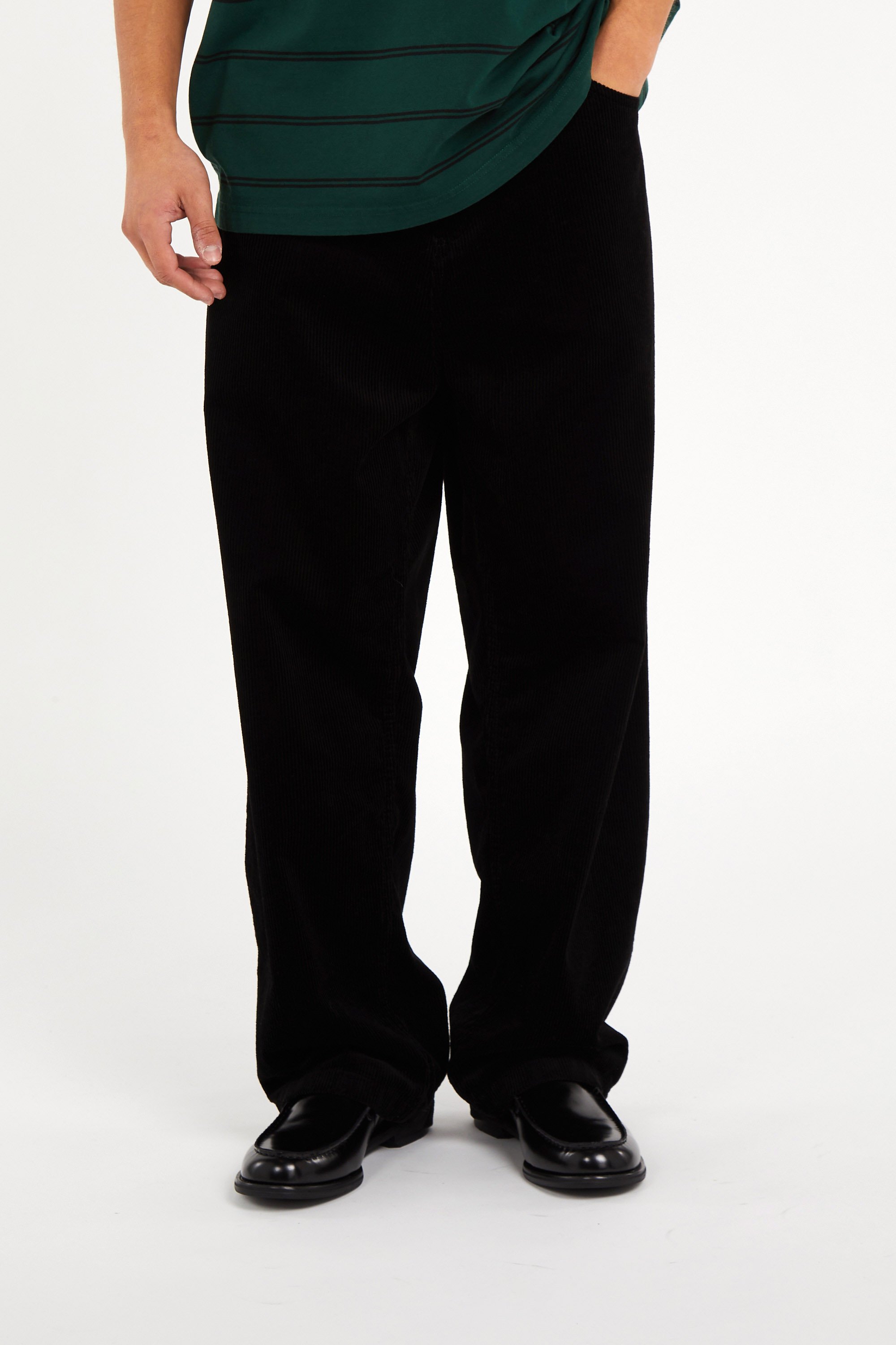 Pantalon droit en coton | Noir CARHARTT WIP Homme
