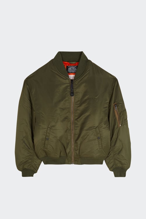 SCHOTT Bomber jacket Khaki