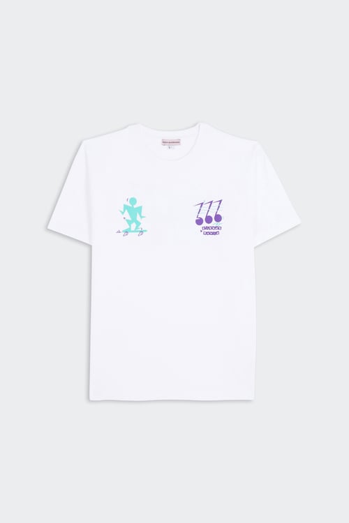 BISOUS SKATEBOARDS T-shirt Blanc