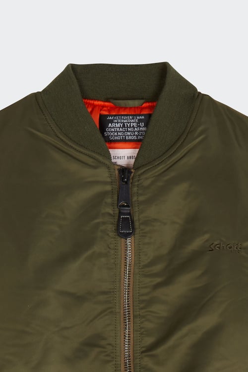SCHOTT Bomber jacket Khaki