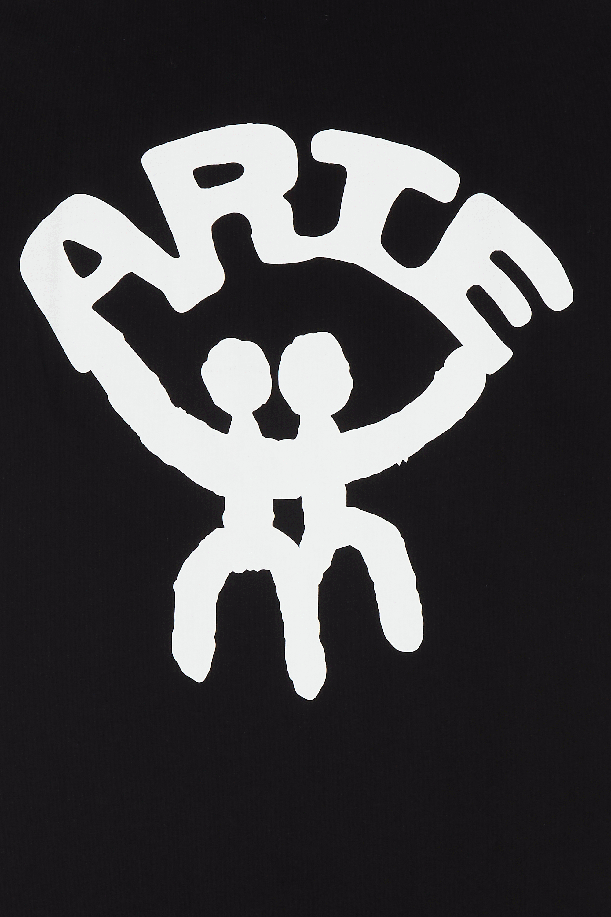 Regular-fit round-neck cotton T-shirt Black