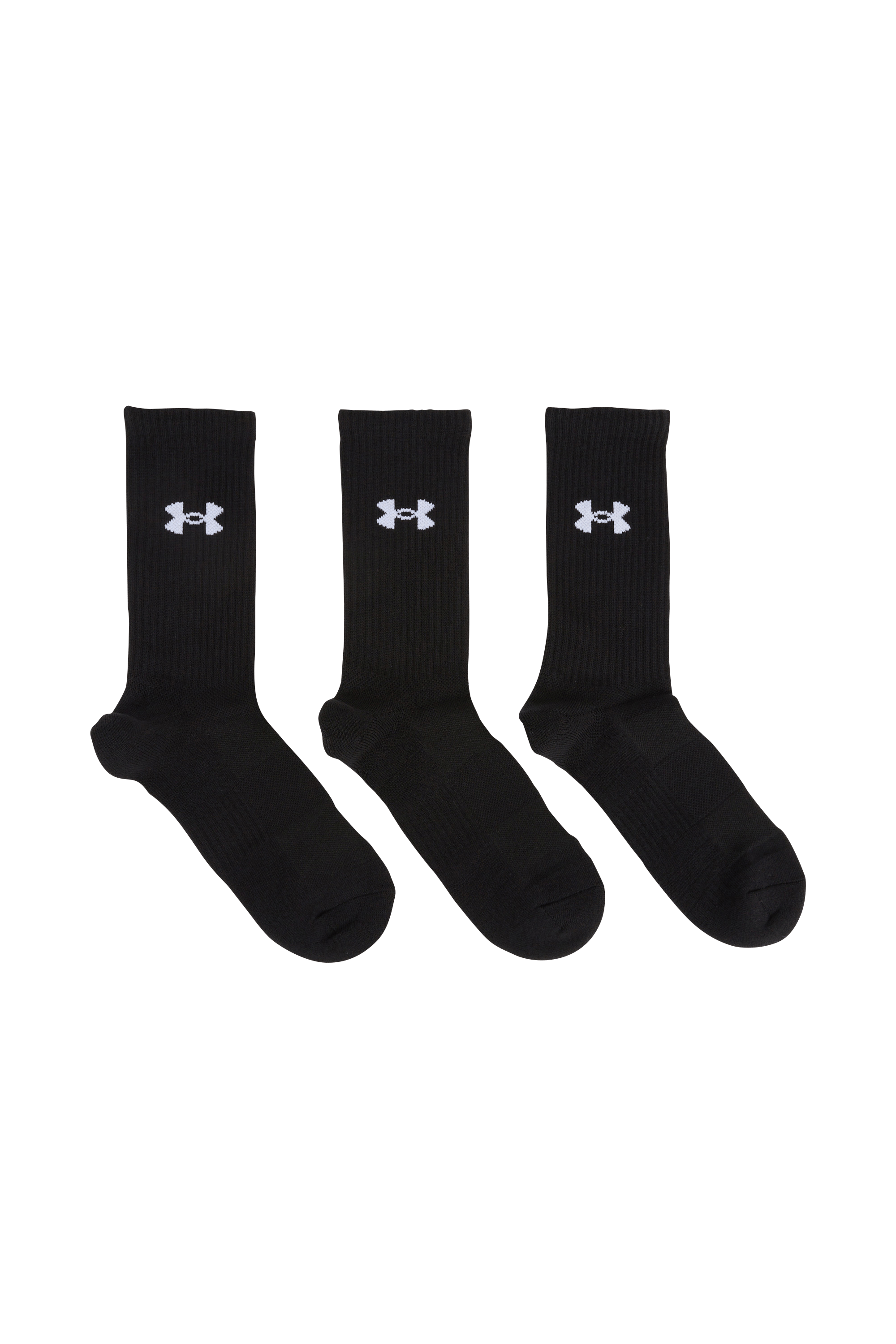 Lot de 3 paires de chaussettes  UA PERFORMANCE COTTON 3 Ultimate black / ult