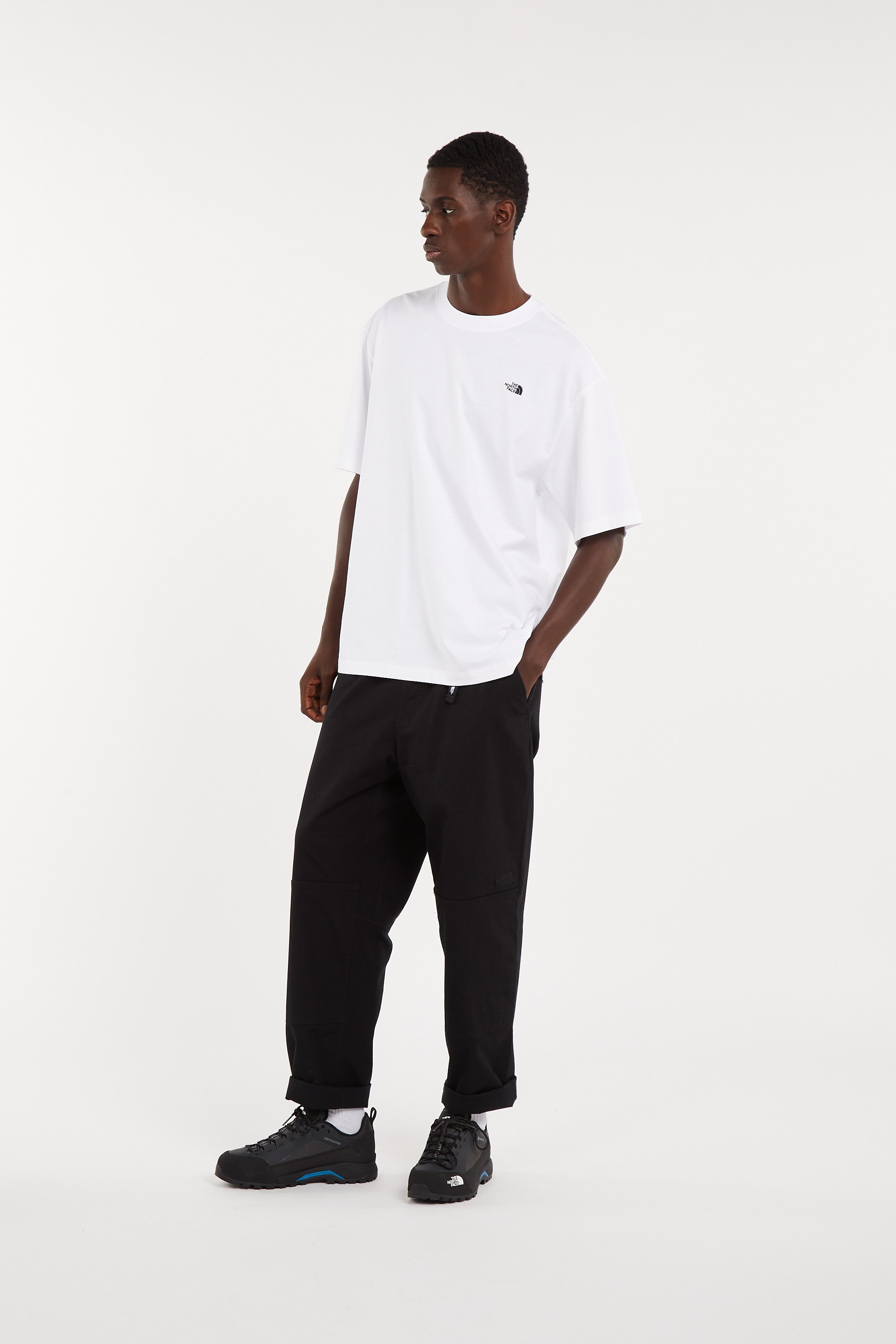 Regular-fit round-neck cotton T-shirt THE NORTH FACE White