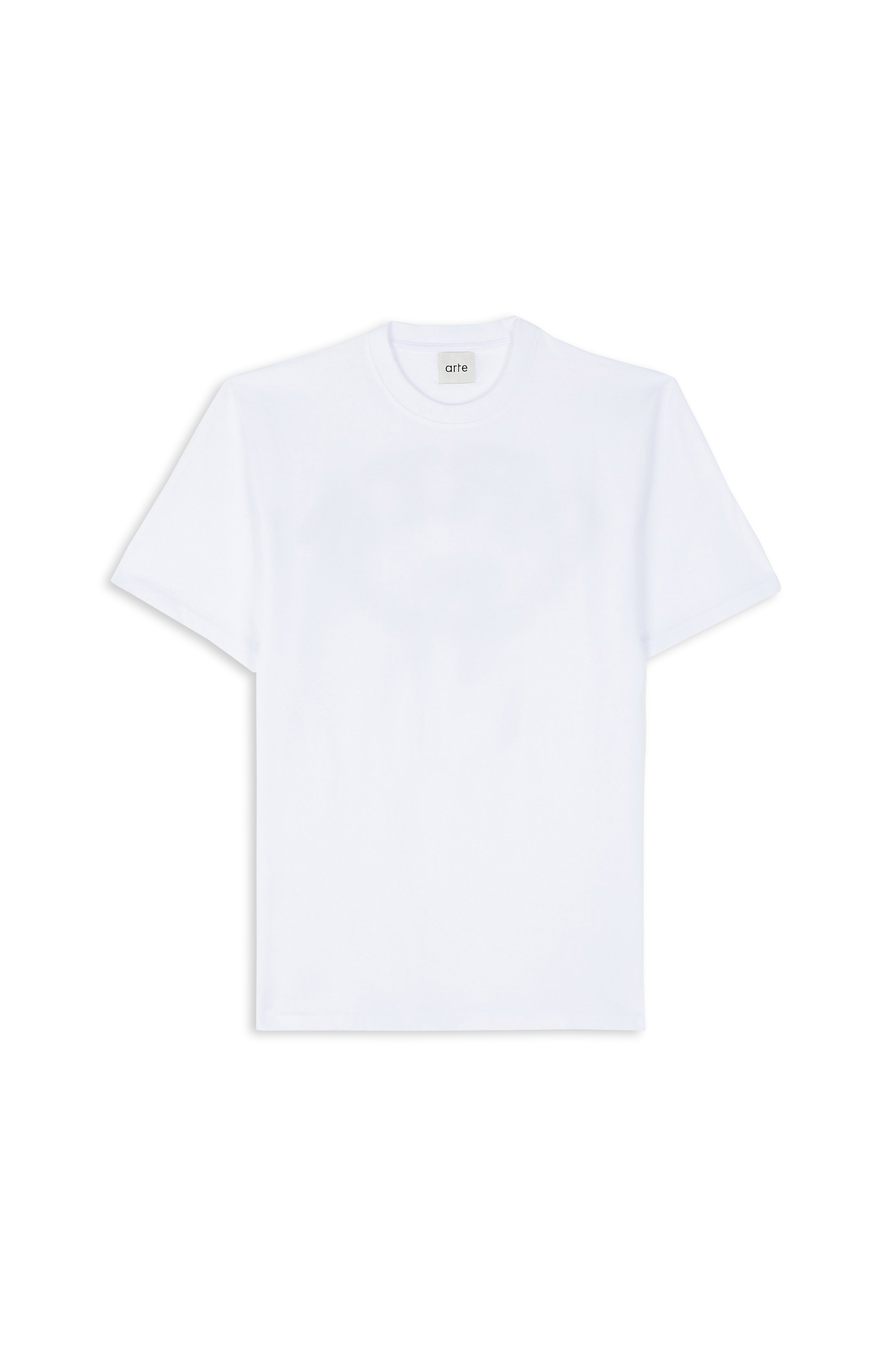 Regular-fit round-neck cotton T-shirt White