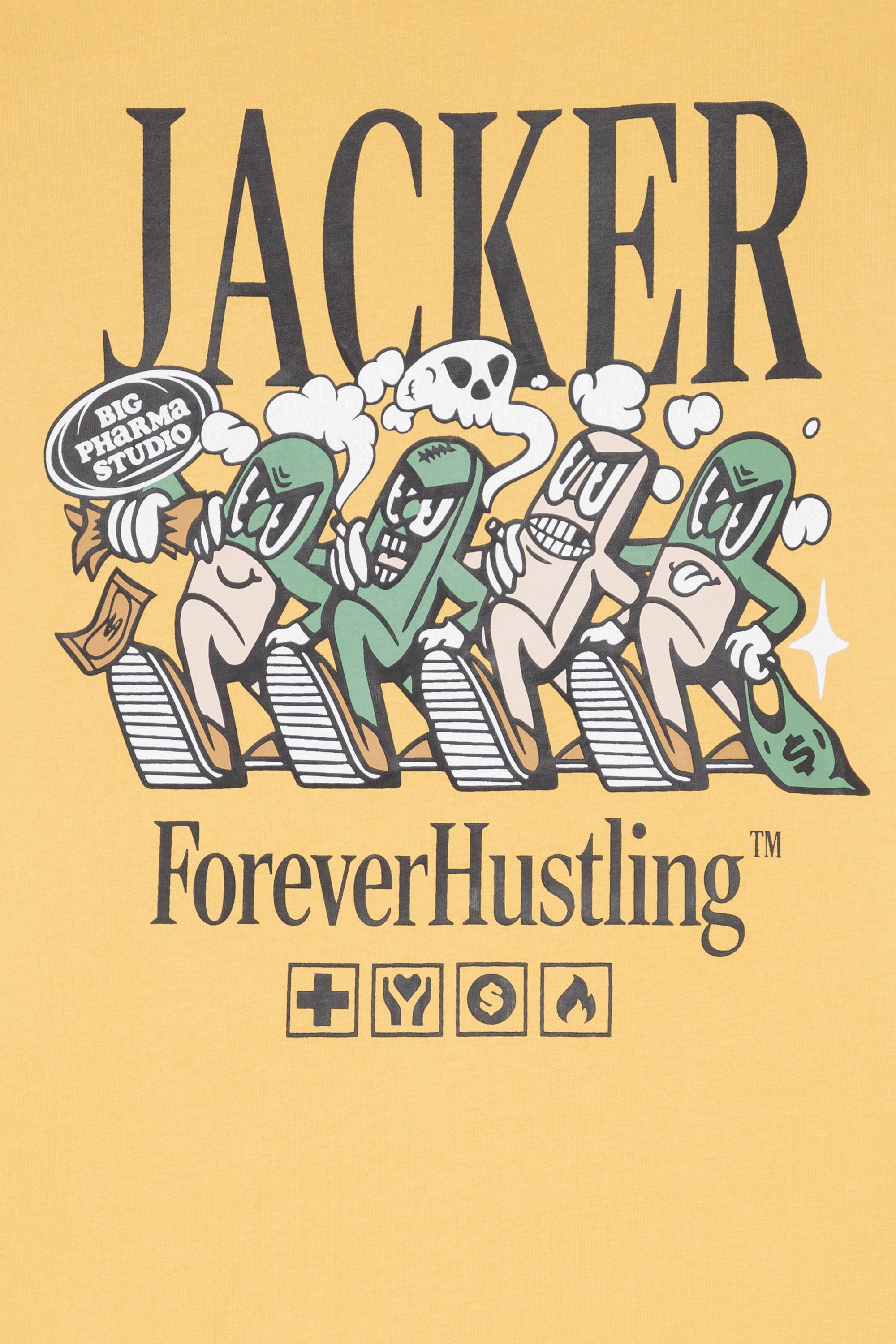 T-shirt | Jaune by JACKER T-shirt Jaune