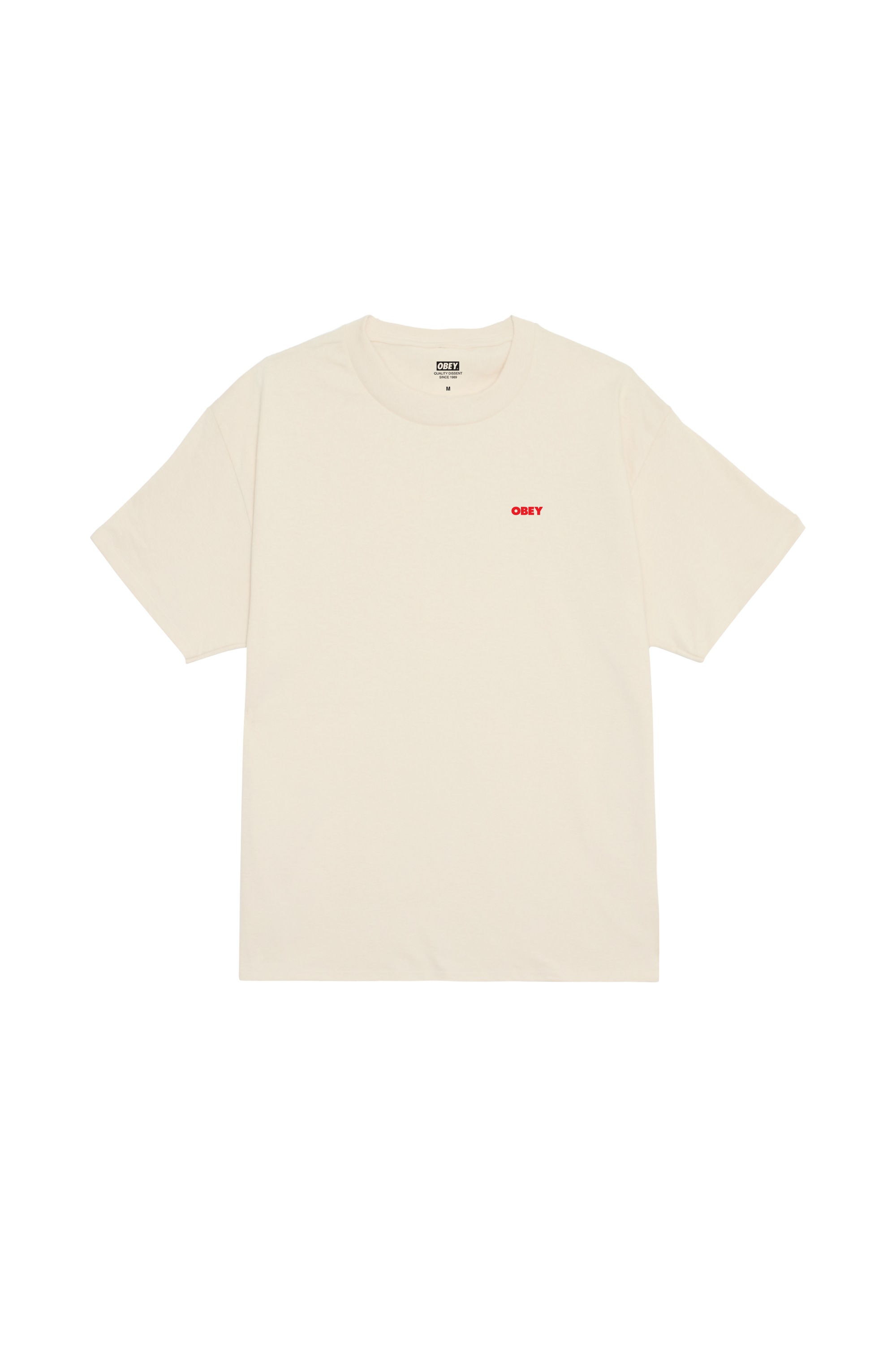 Regular-fit round-neck cotton T-shirt | Beige OBEY Men