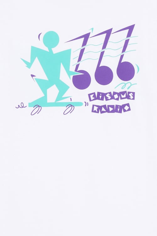 BISOUS SKATEBOARDS T-shirt Blanc