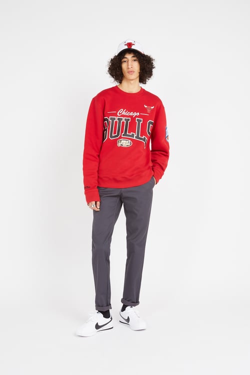 MITCHELL & NESS Sweatshirt Rouge