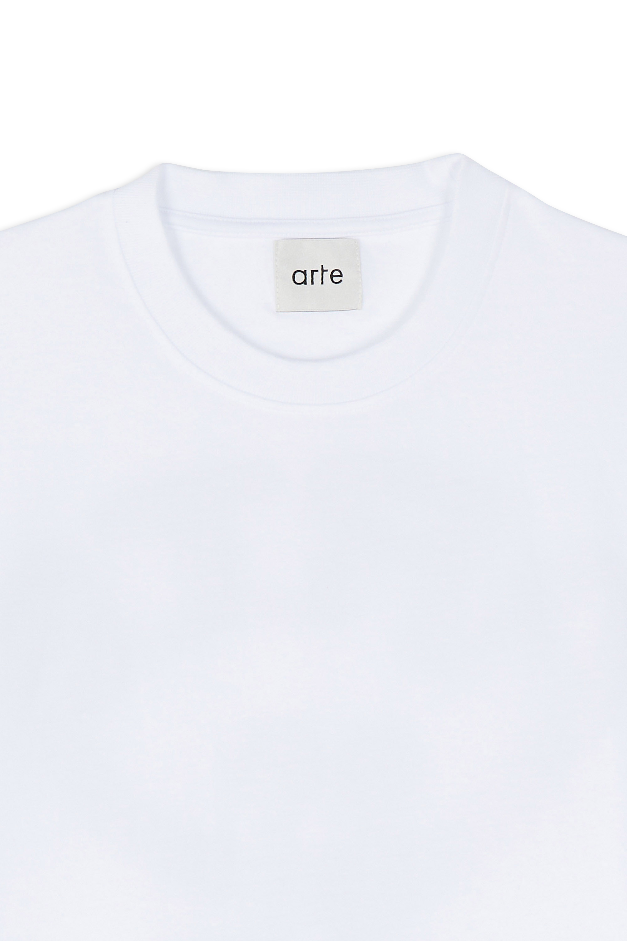 Regular-fit round-neck cotton T-shirt White