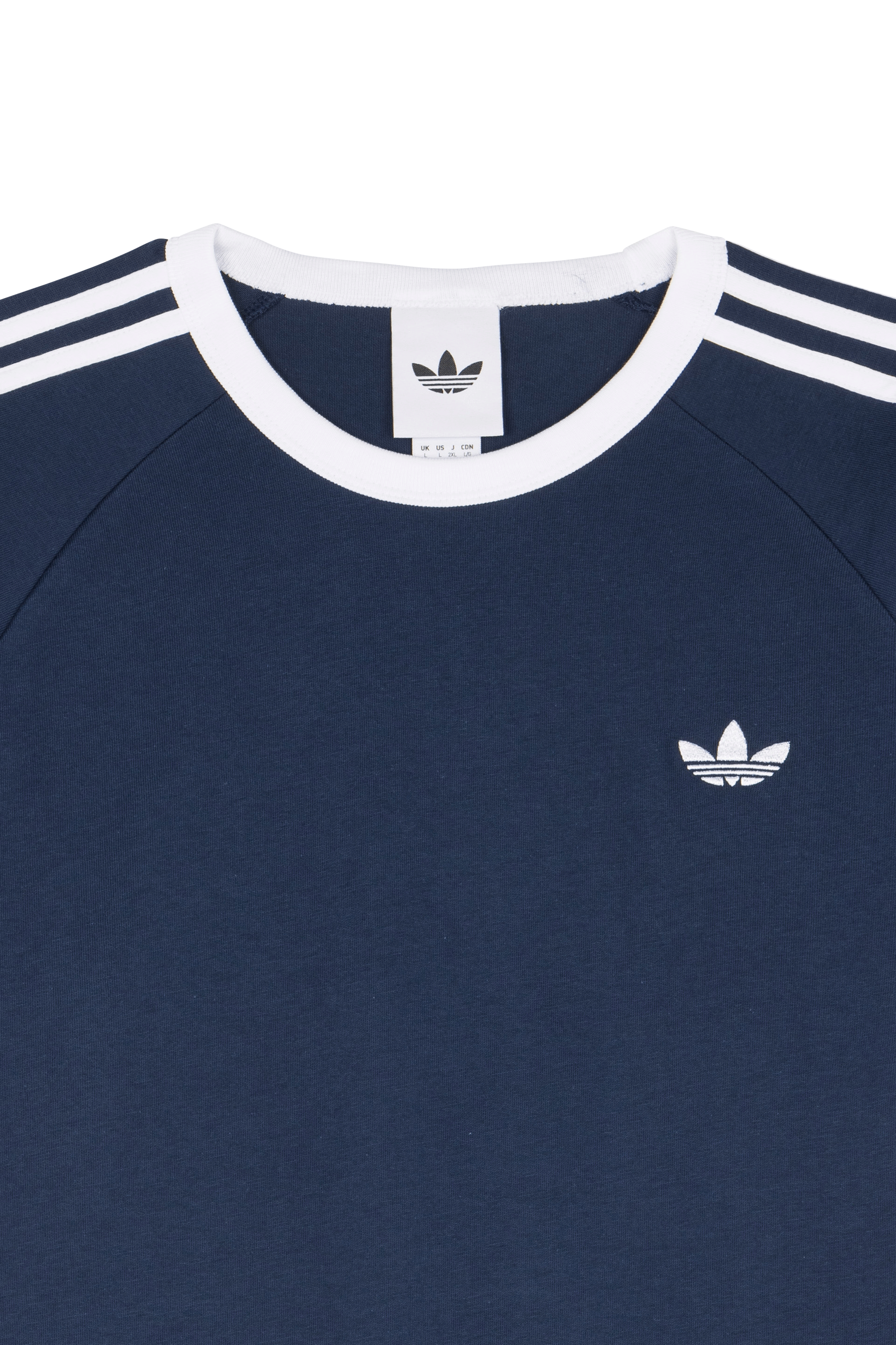 Regular-fit round-neck cotton T-shirt | Blue ADIDAS Men