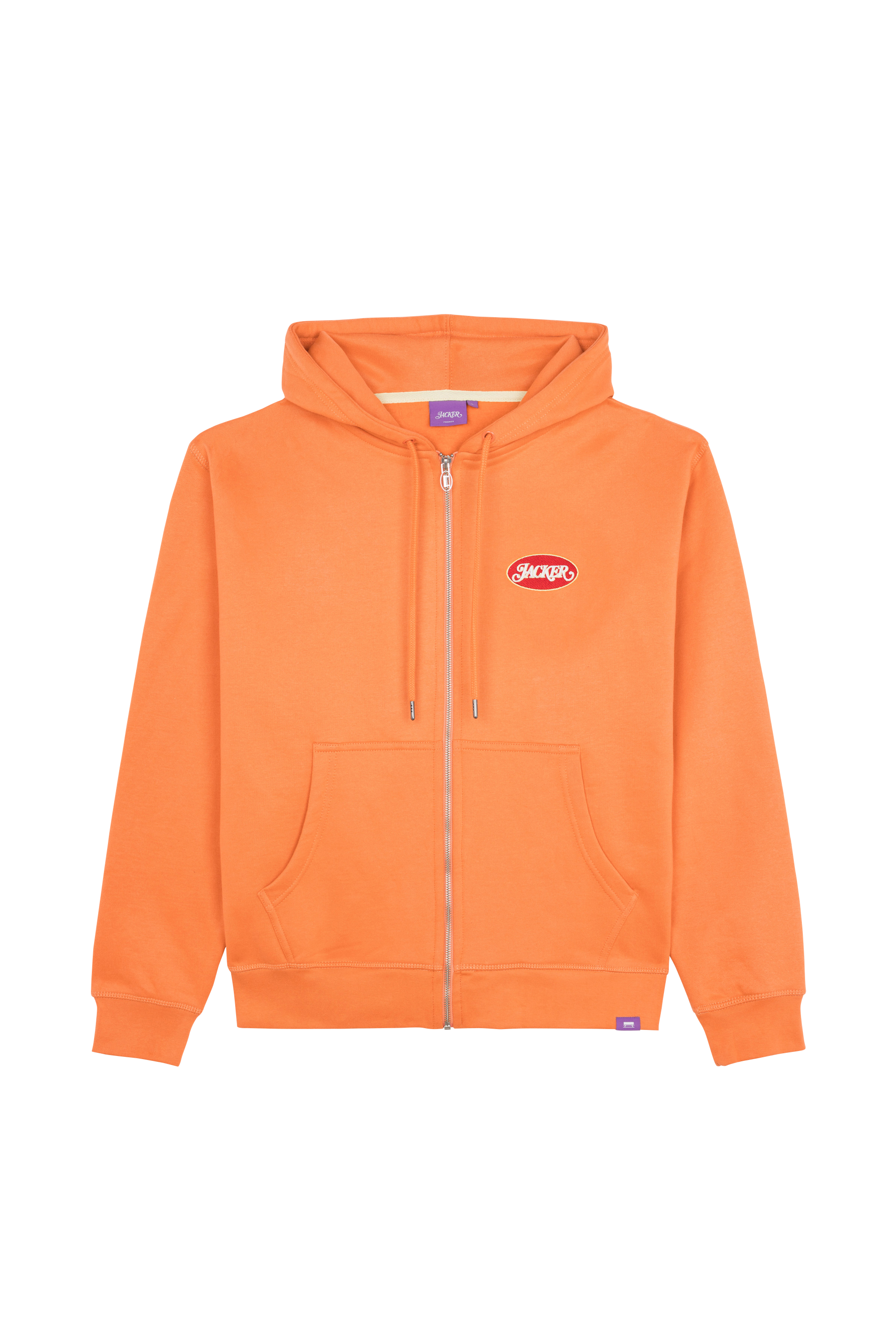 zip-up hoodie Orange