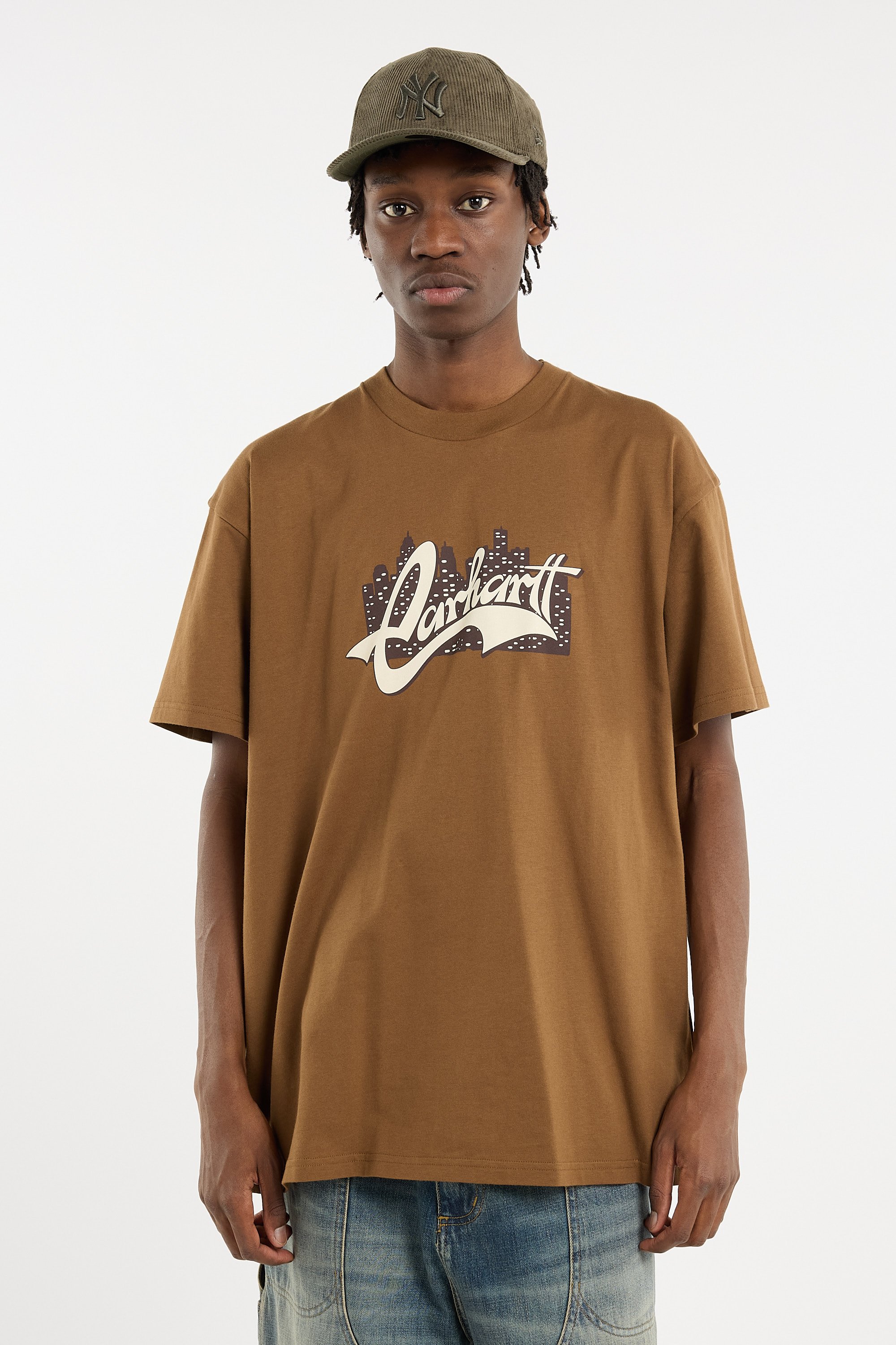 Regular-fit round-neck cotton T-shirt | Beige CARHARTT WIP Men