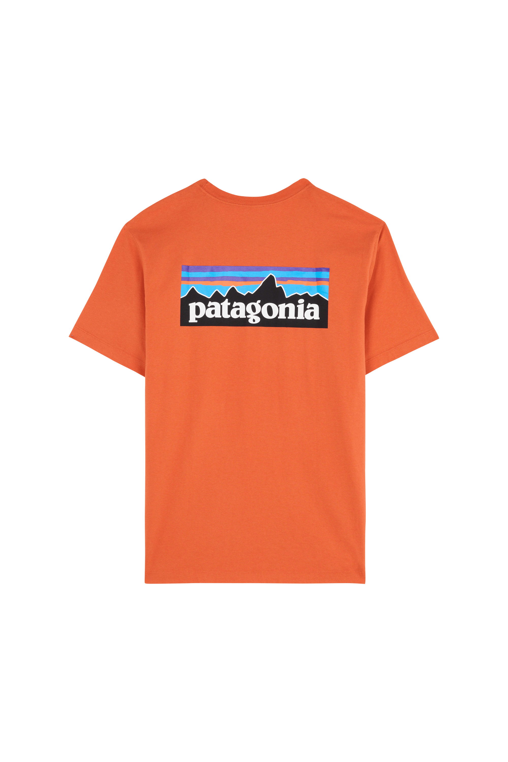 Regular-fit round-neck cotton T-shirt Orange