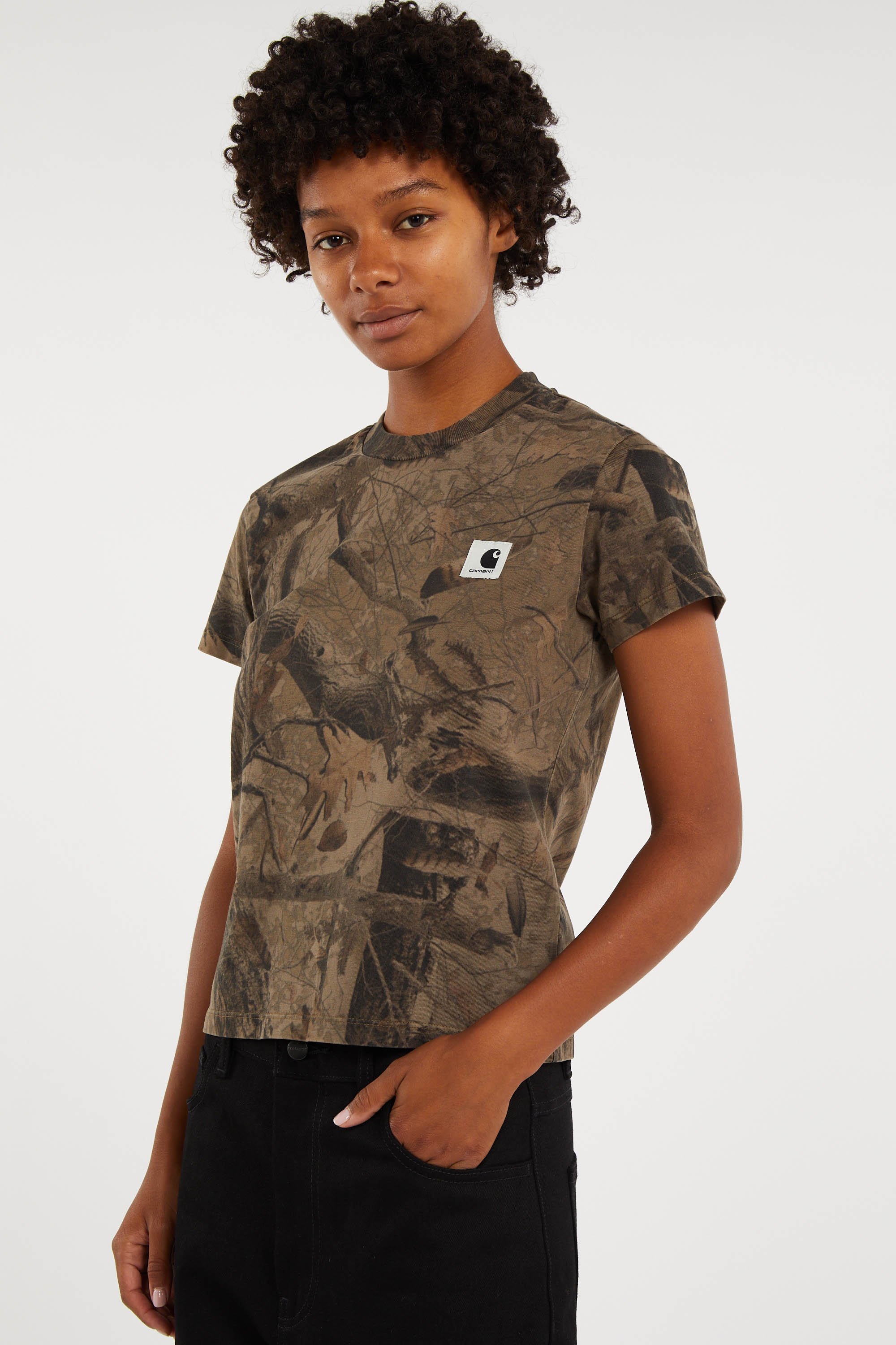 Regular-fit round-neck cotton T-shirt | Multicolored CARHARTT WIP Women