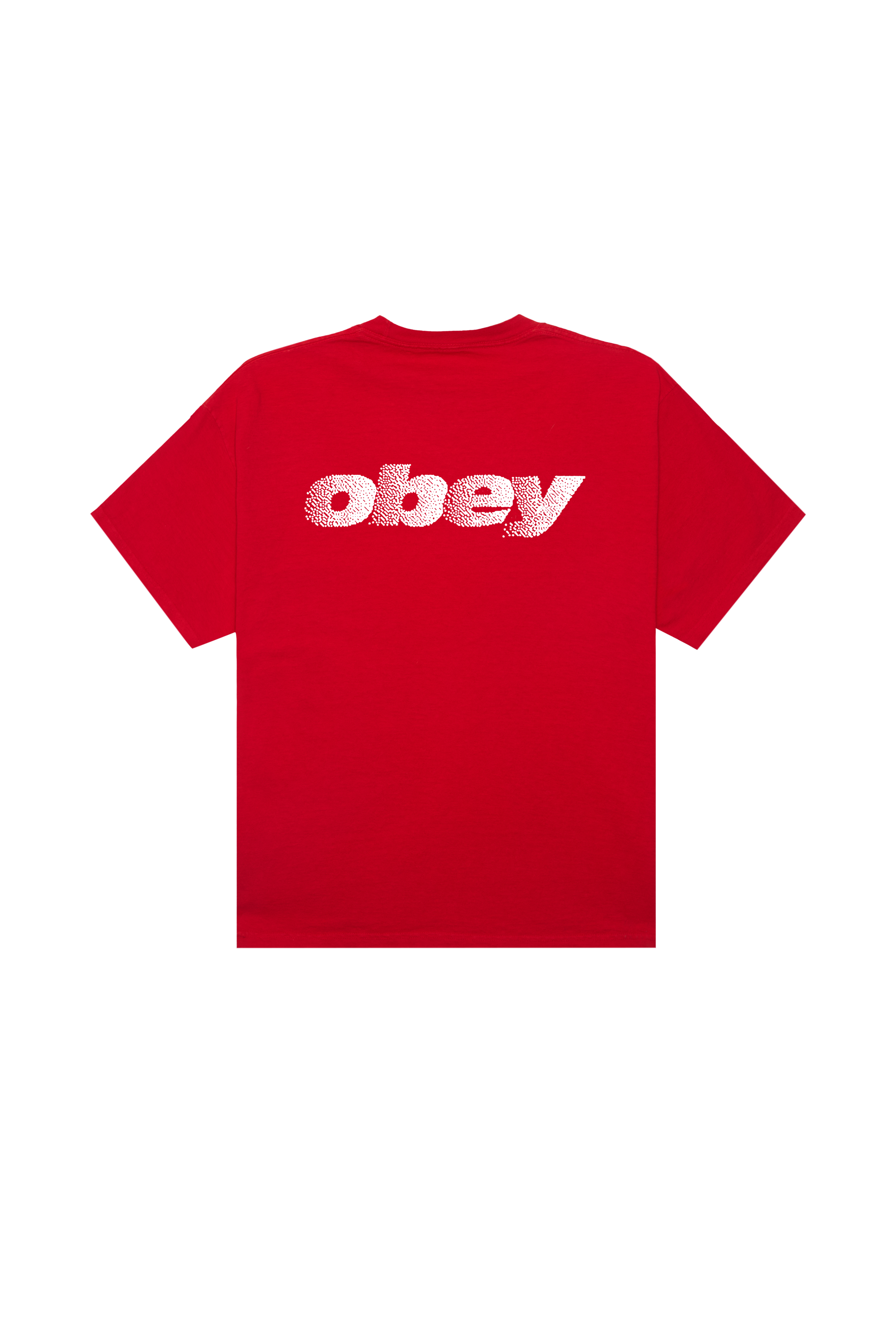 Regular-fit round-neck cotton T-shirt OBEY Red