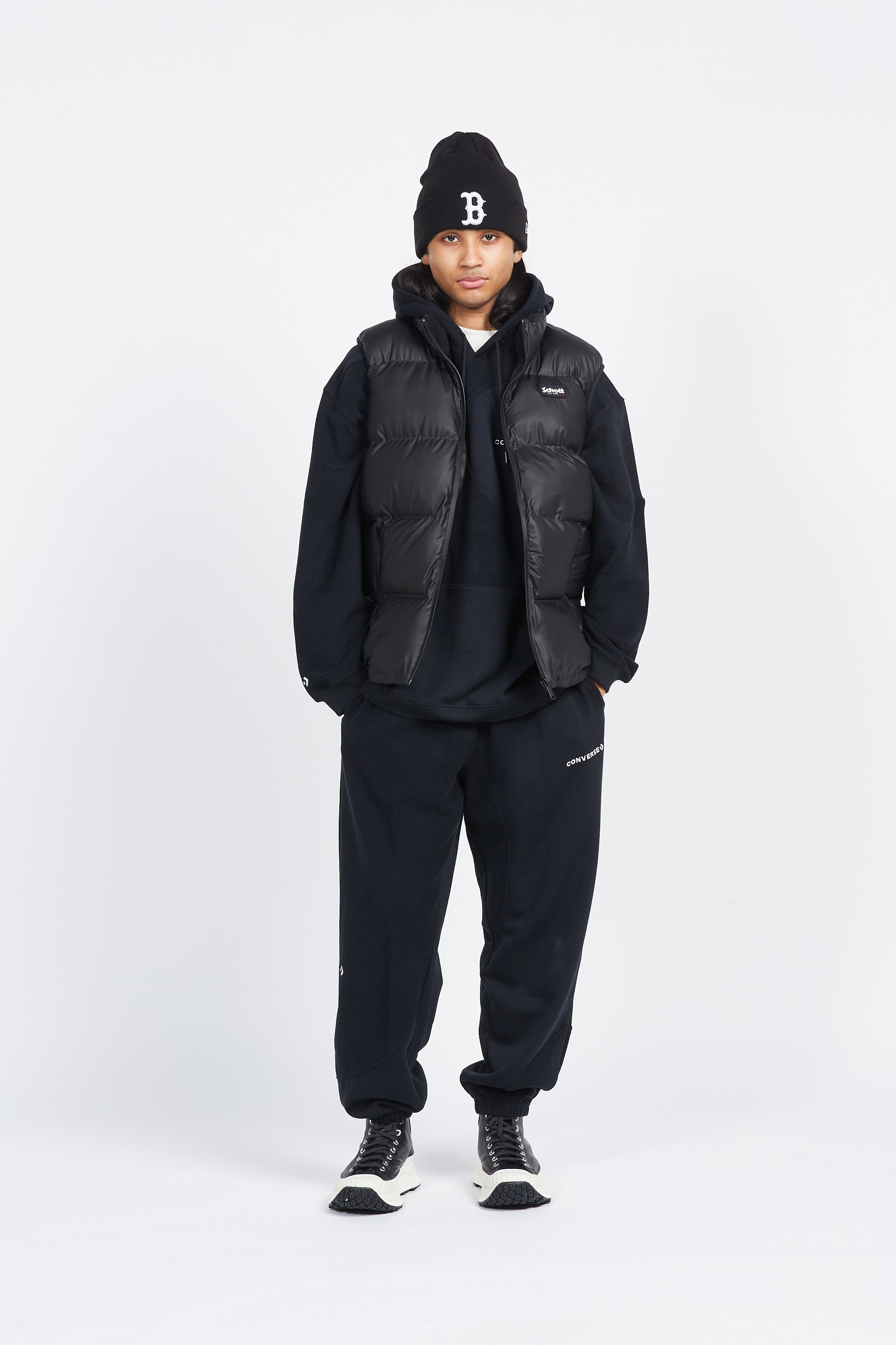 Puffer Jacket | Black by SCHOTT Puffer Jacket Black