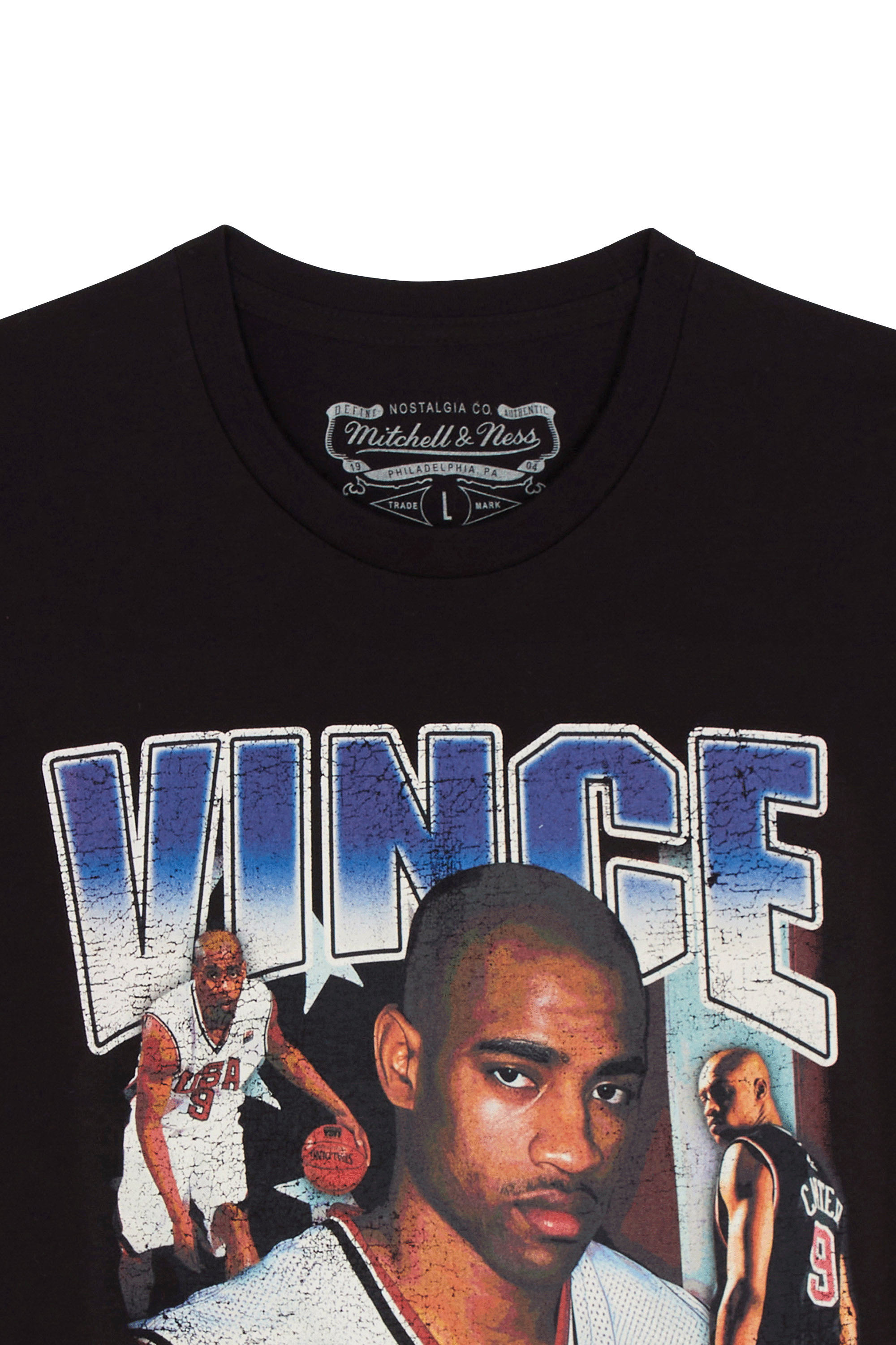 T-Shirt Nba legend tee usa vince carter Noir Mitchell & ness