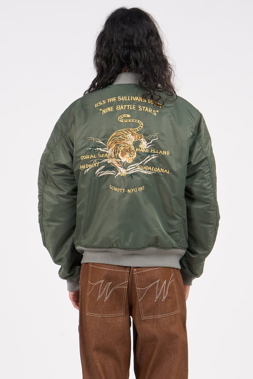 SCHOTT Bomber jacket Green