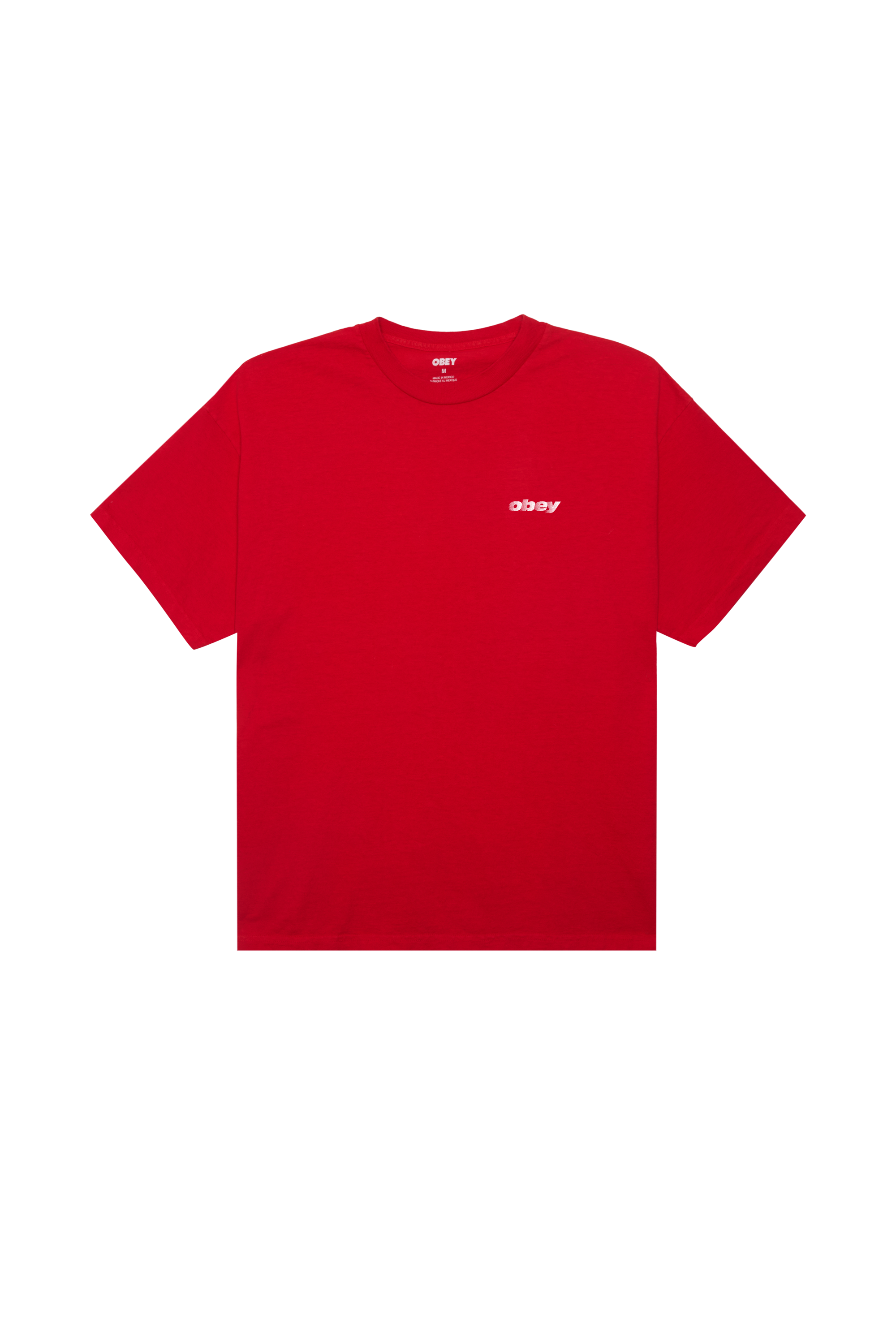 Regular-fit round-neck cotton T-shirt OBEY Red