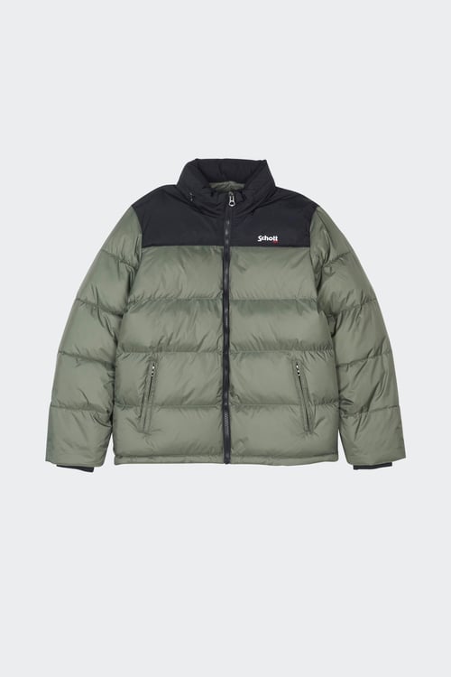 SCHOTT Puffer Jacket Green