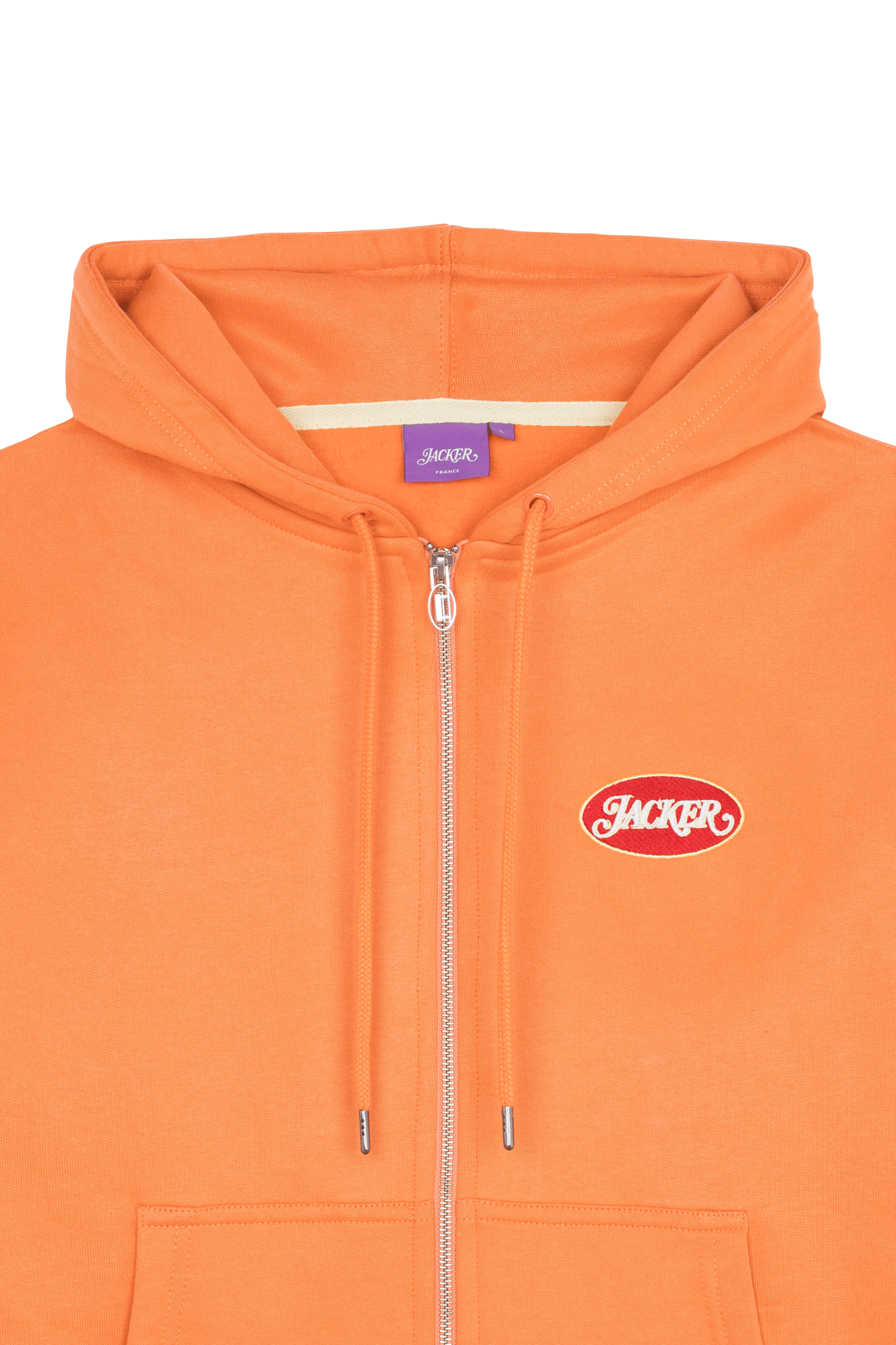 Hoodie zippé | Orange JACKER Homme