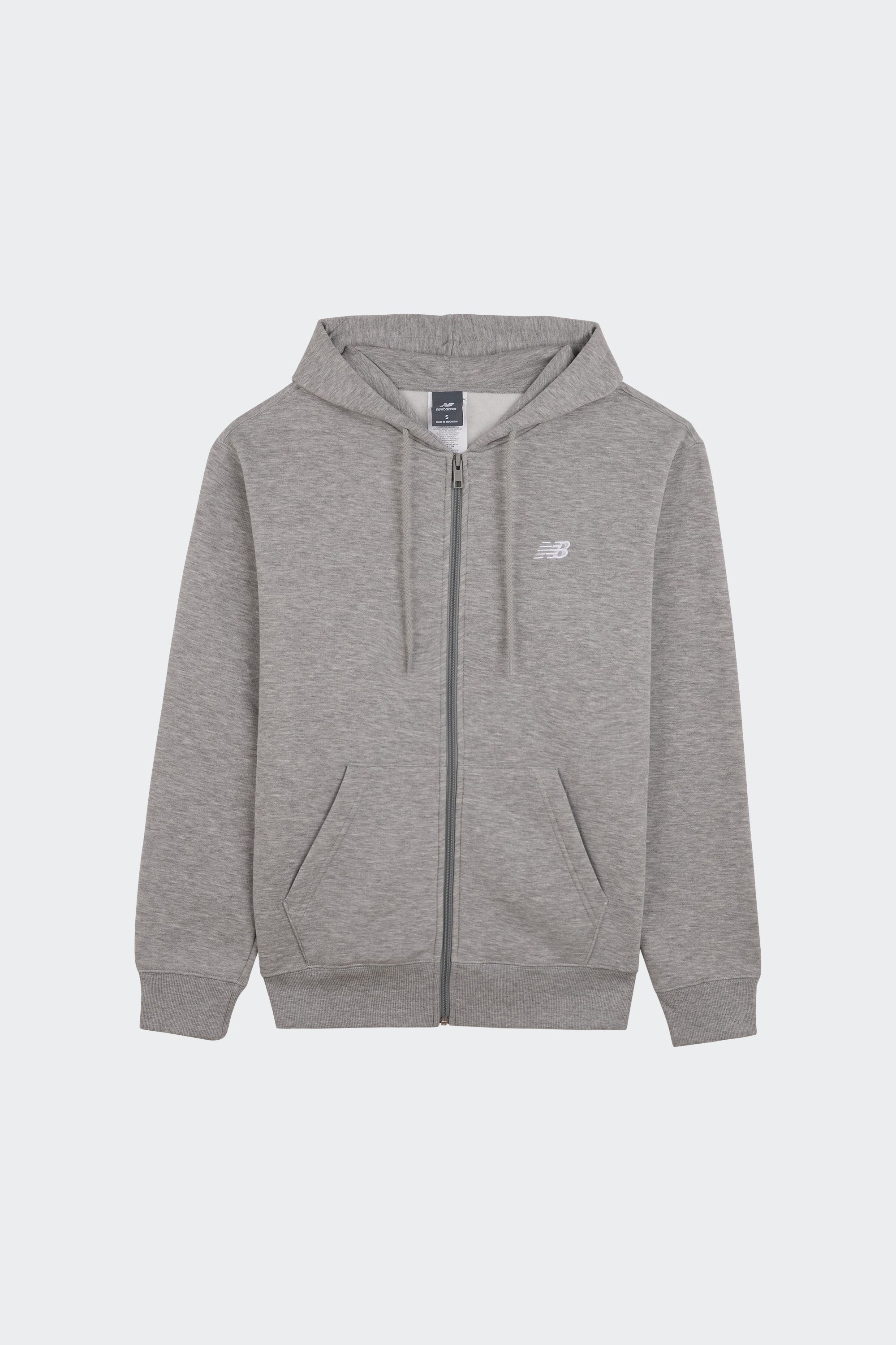 zip-up hoodie | Grey by NEW BALANCE zip-up hoodie Grey