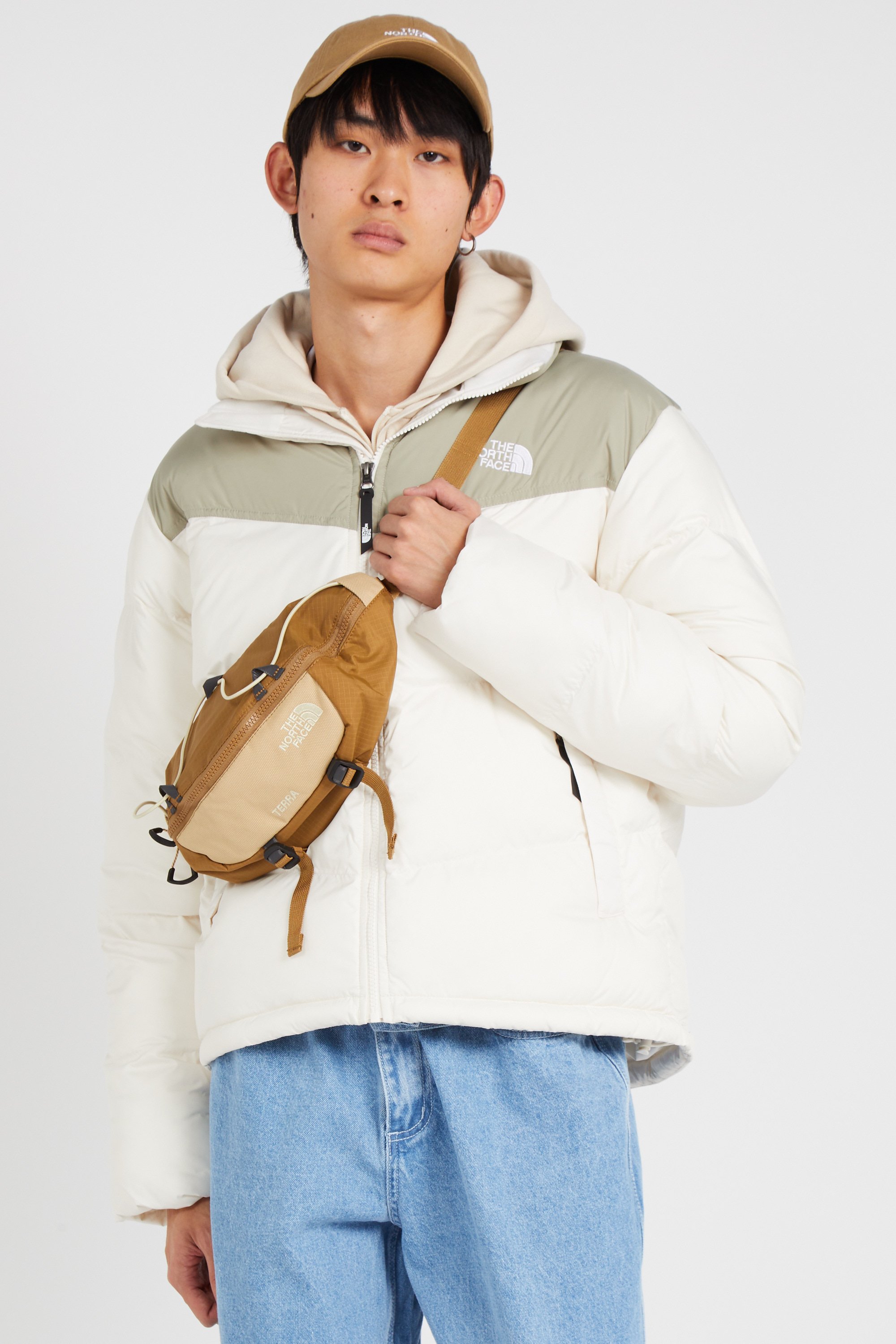 Canvas waist bag THE NORTH FACE Brown