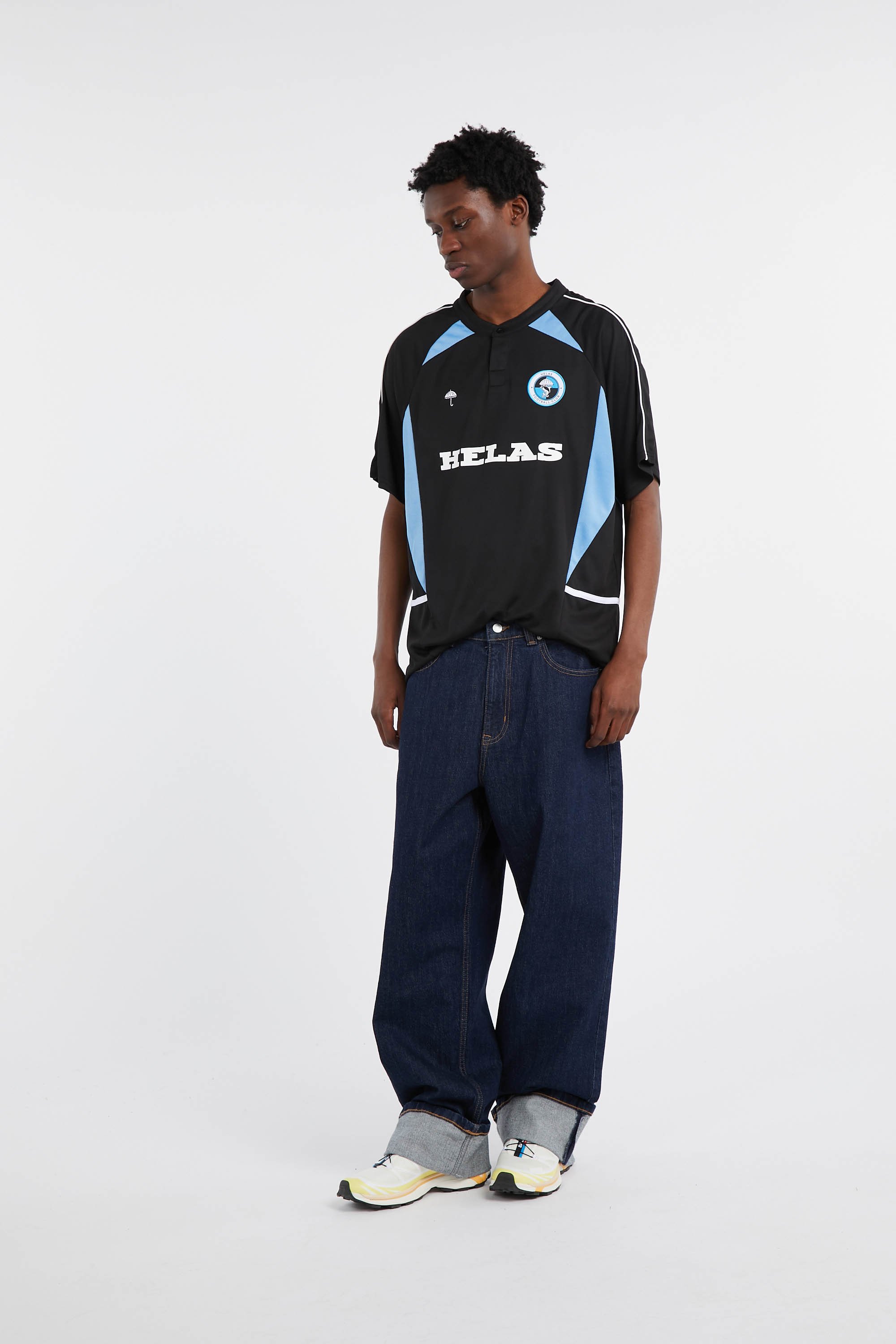 Regular-fit round-neck cotton T-shirt HELAS Multicolored