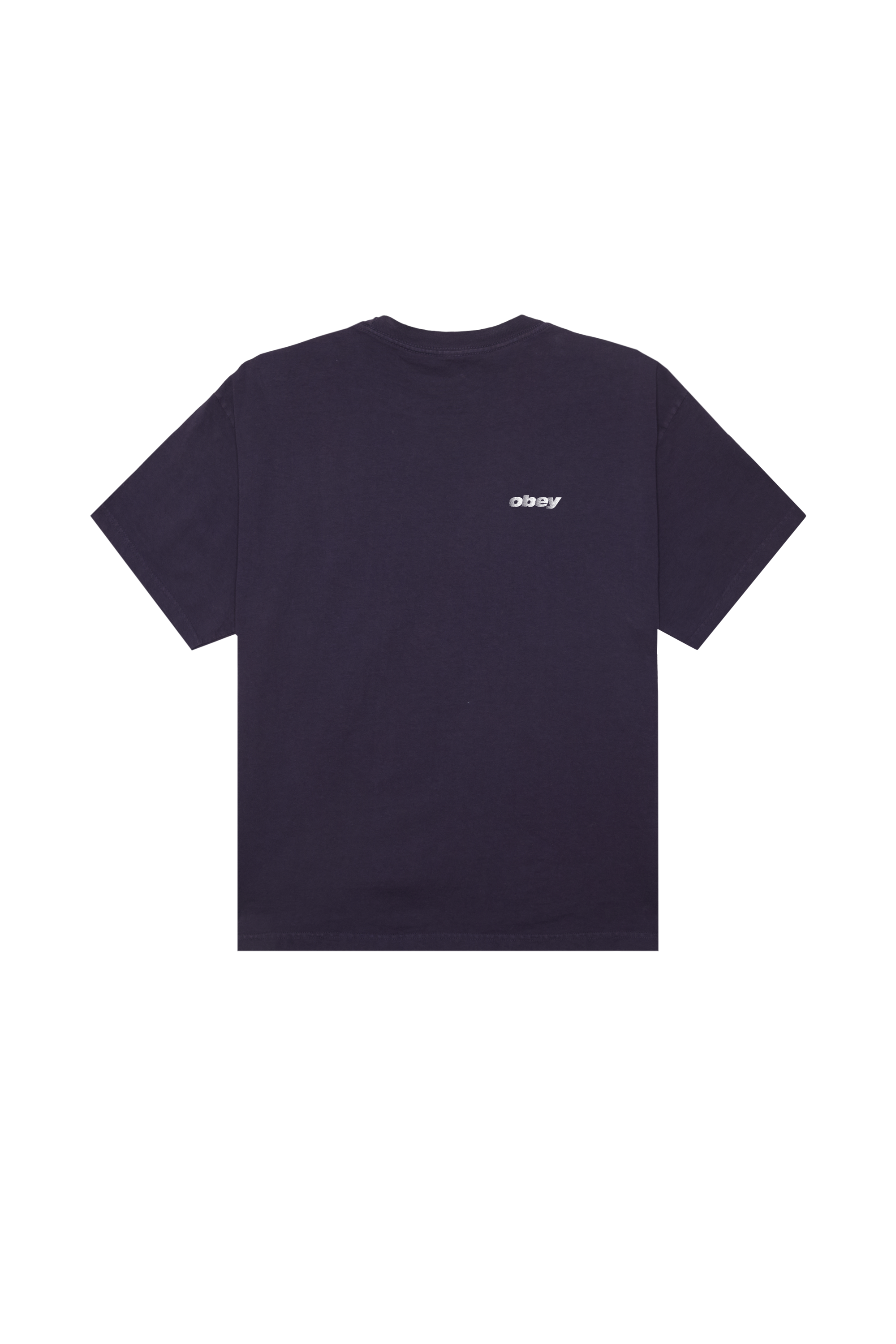 Regular-fit round-neck cotton T-shirt OBEY Purple