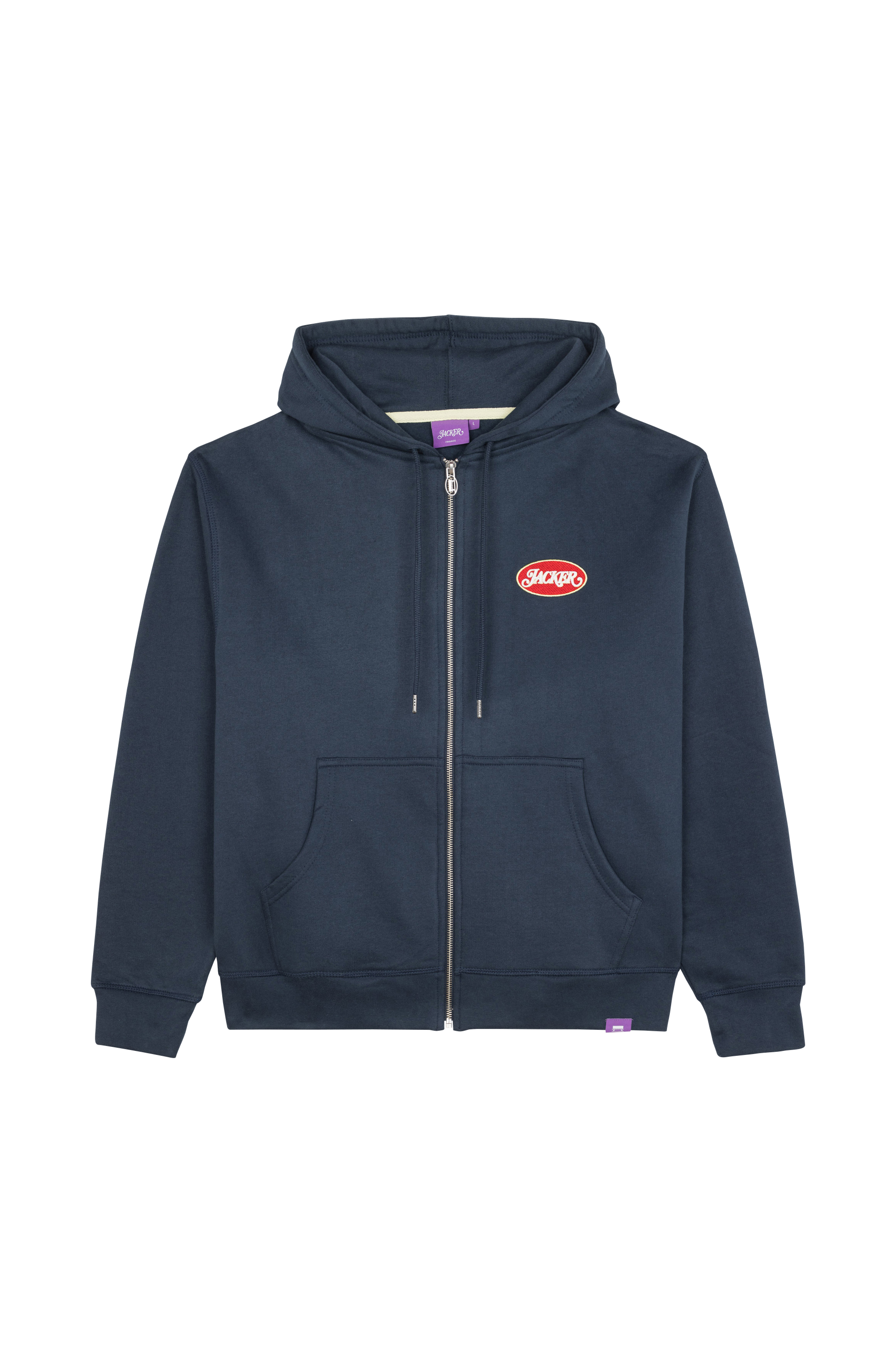 zip-up hoodie Blue