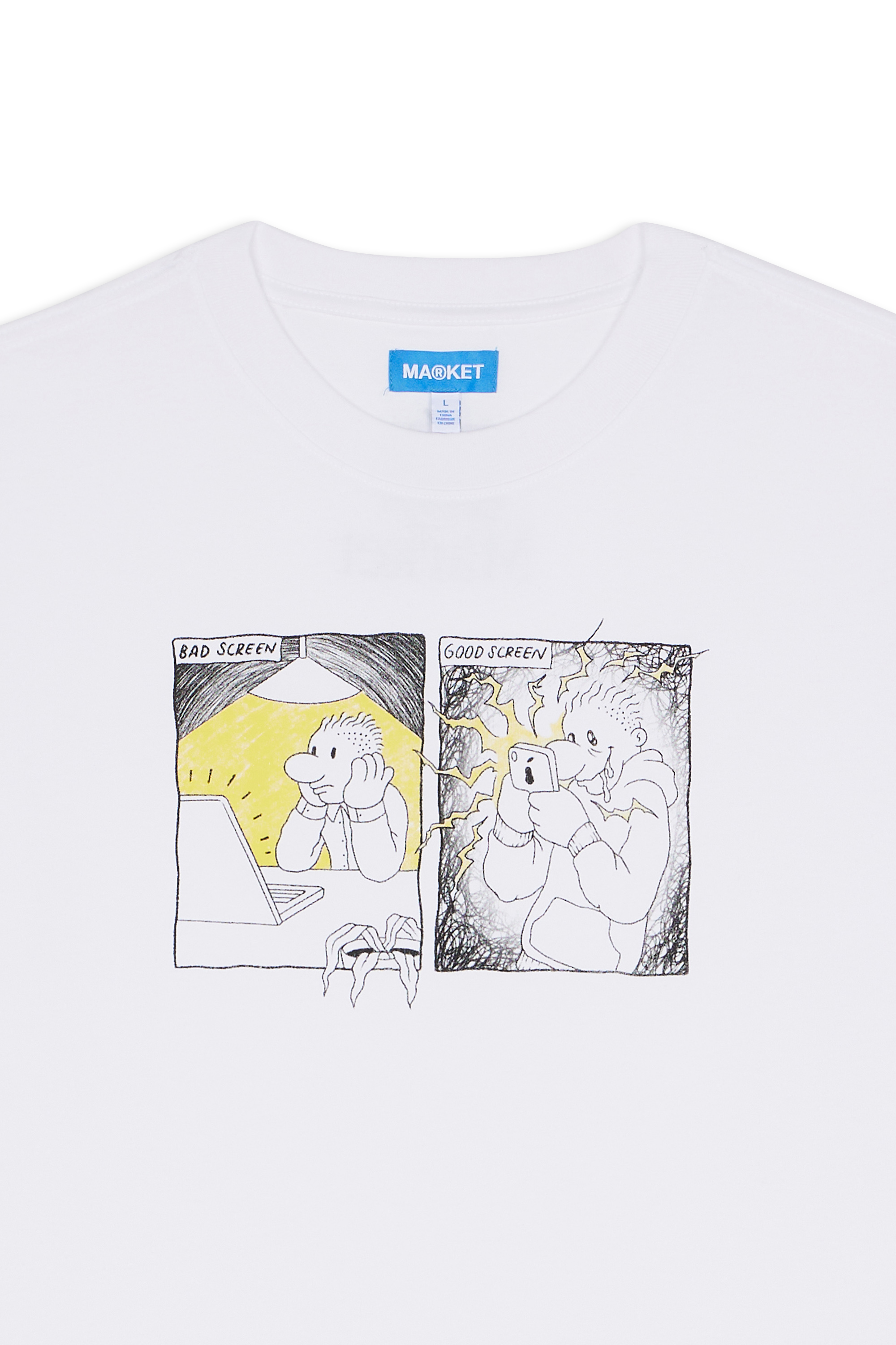 Regular-fit round-neck cotton T-shirt White