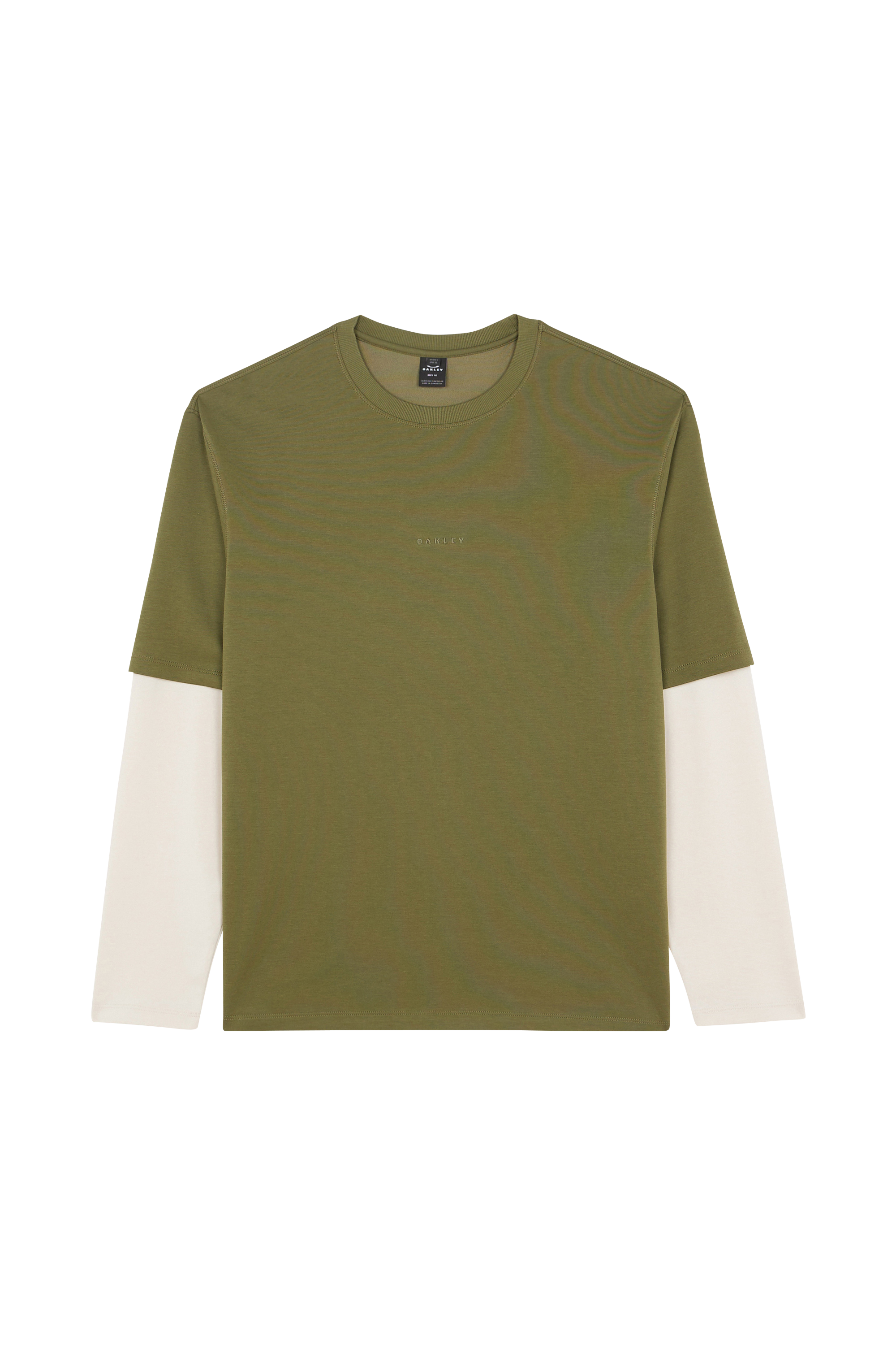 Regular-fit round-neck cotton T-shirt OAKLEY Green