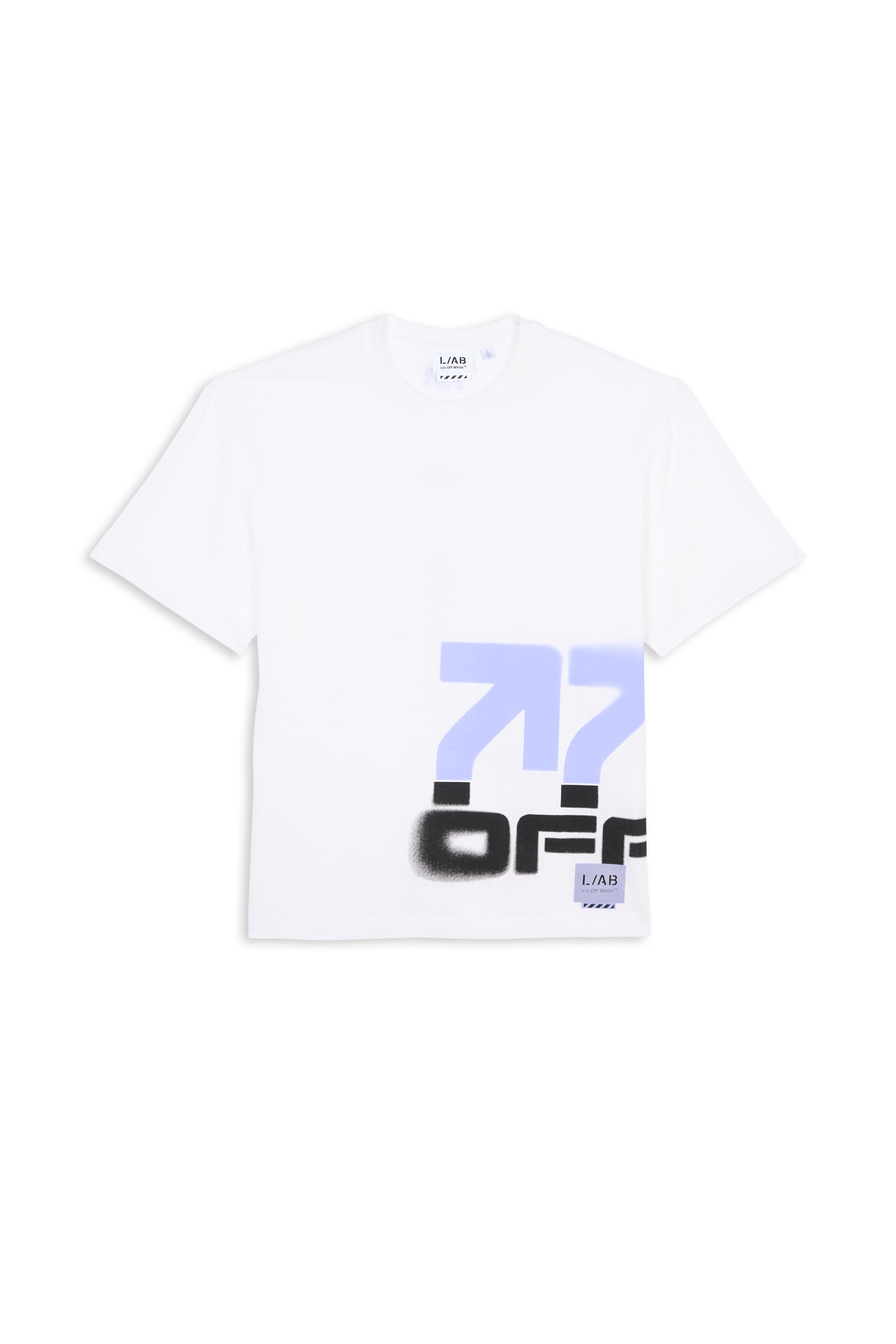 Regular-fit round-neck cotton T-shirt | White OFF WHITE LAB Men