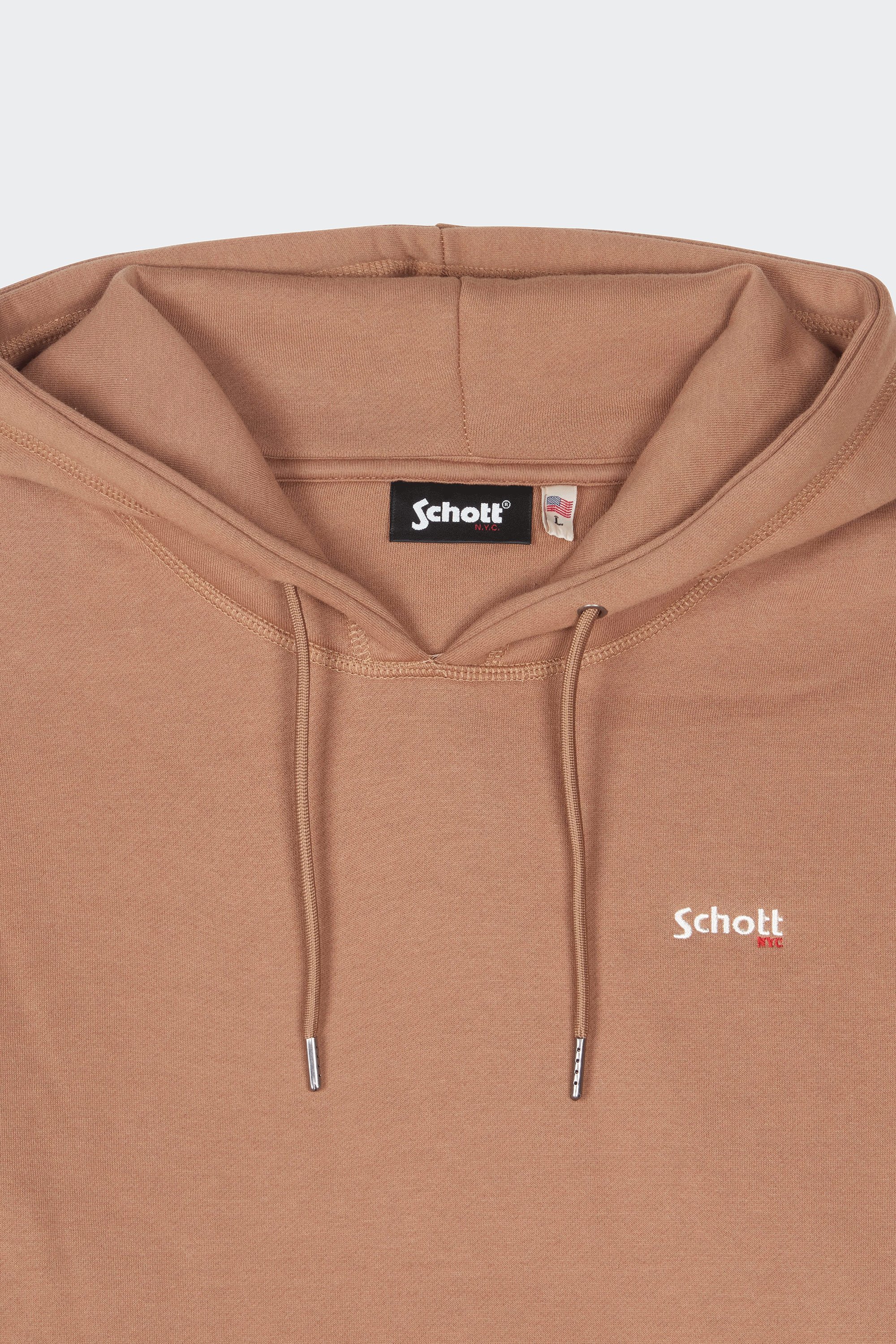 Hoodie | Beige by SCHOTT Hoodie Beige
