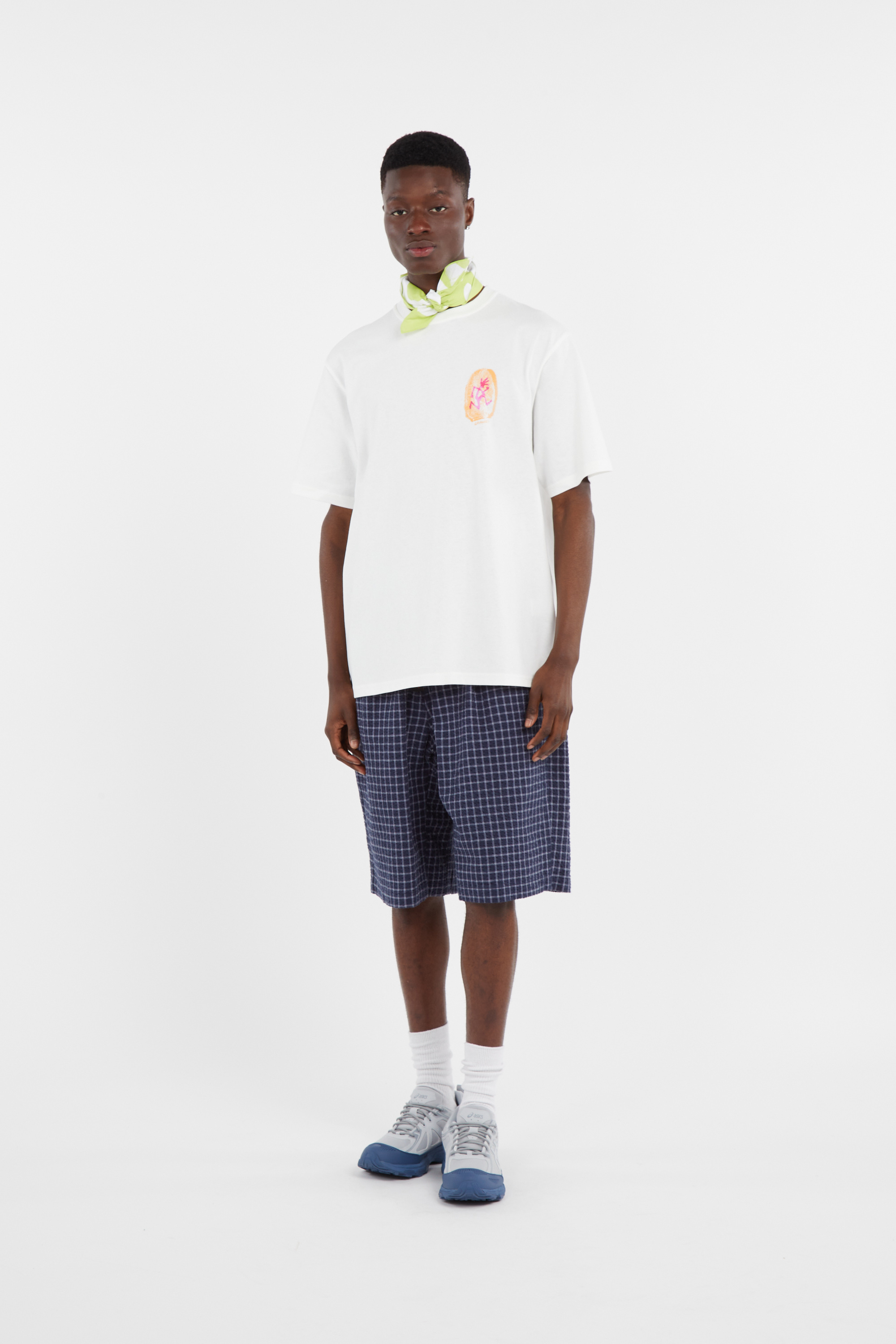 Regular-fit round-neck cotton T-shirt White