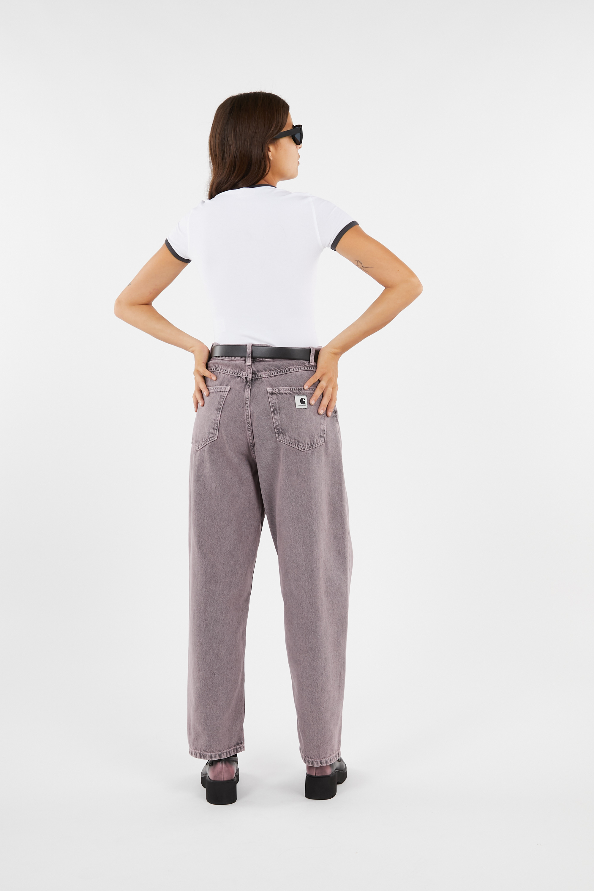 Regular-fit round-neck cotton T-shirt White