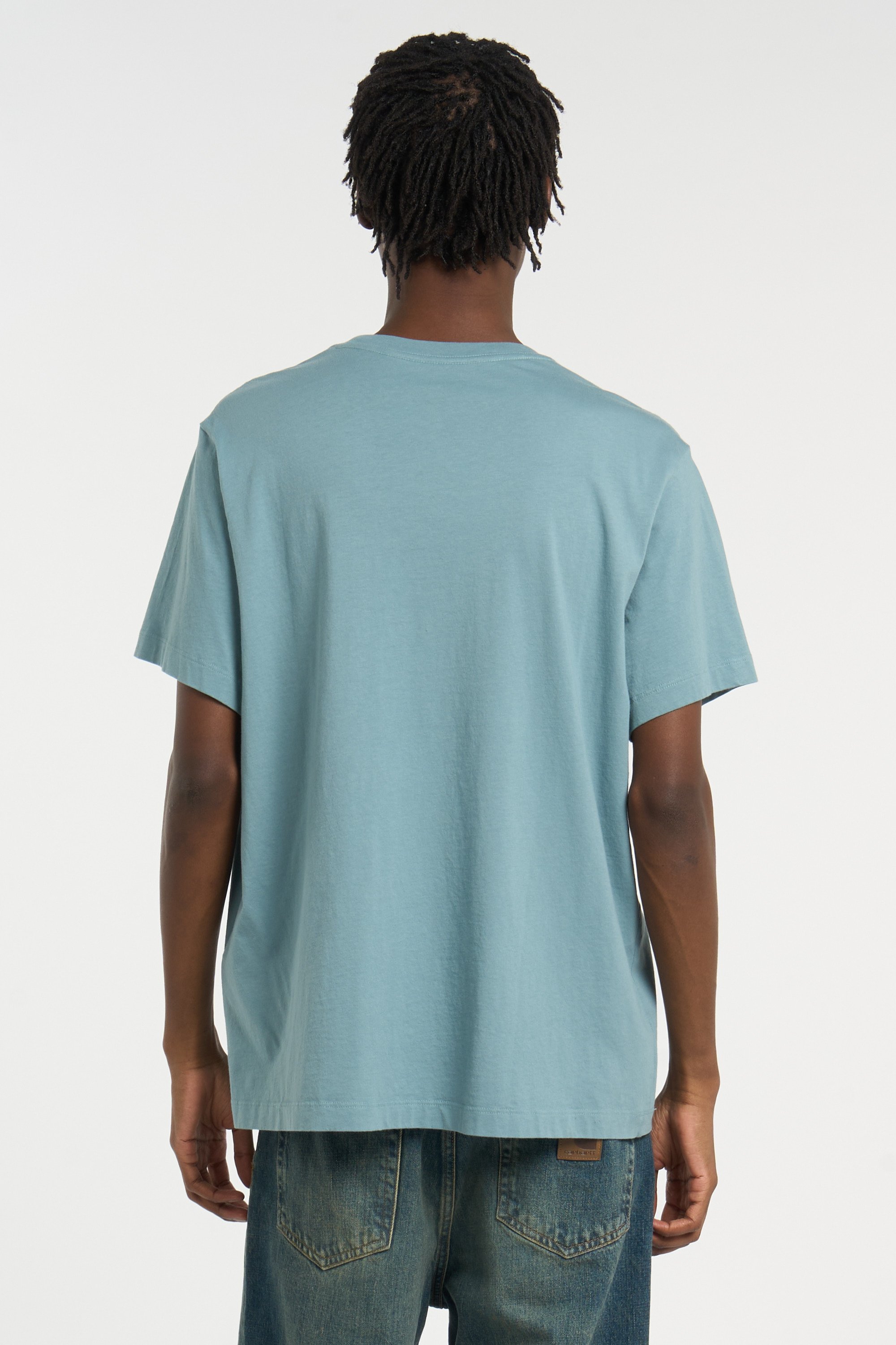 Regular-fit round-neck cotton T-shirt | Blue PATAGONIA Men