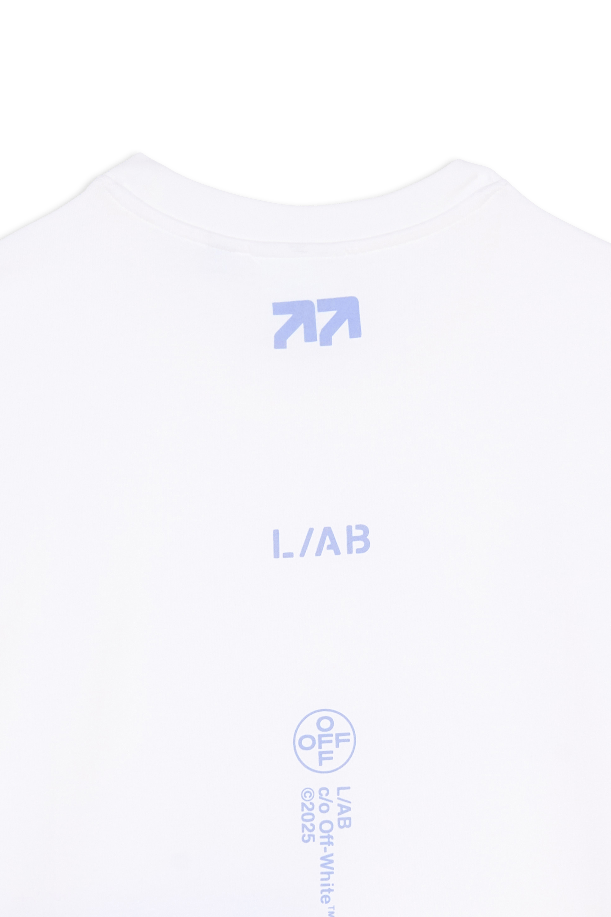 Regular-fit round-neck cotton T-shirt | White OFF WHITE LAB Men
