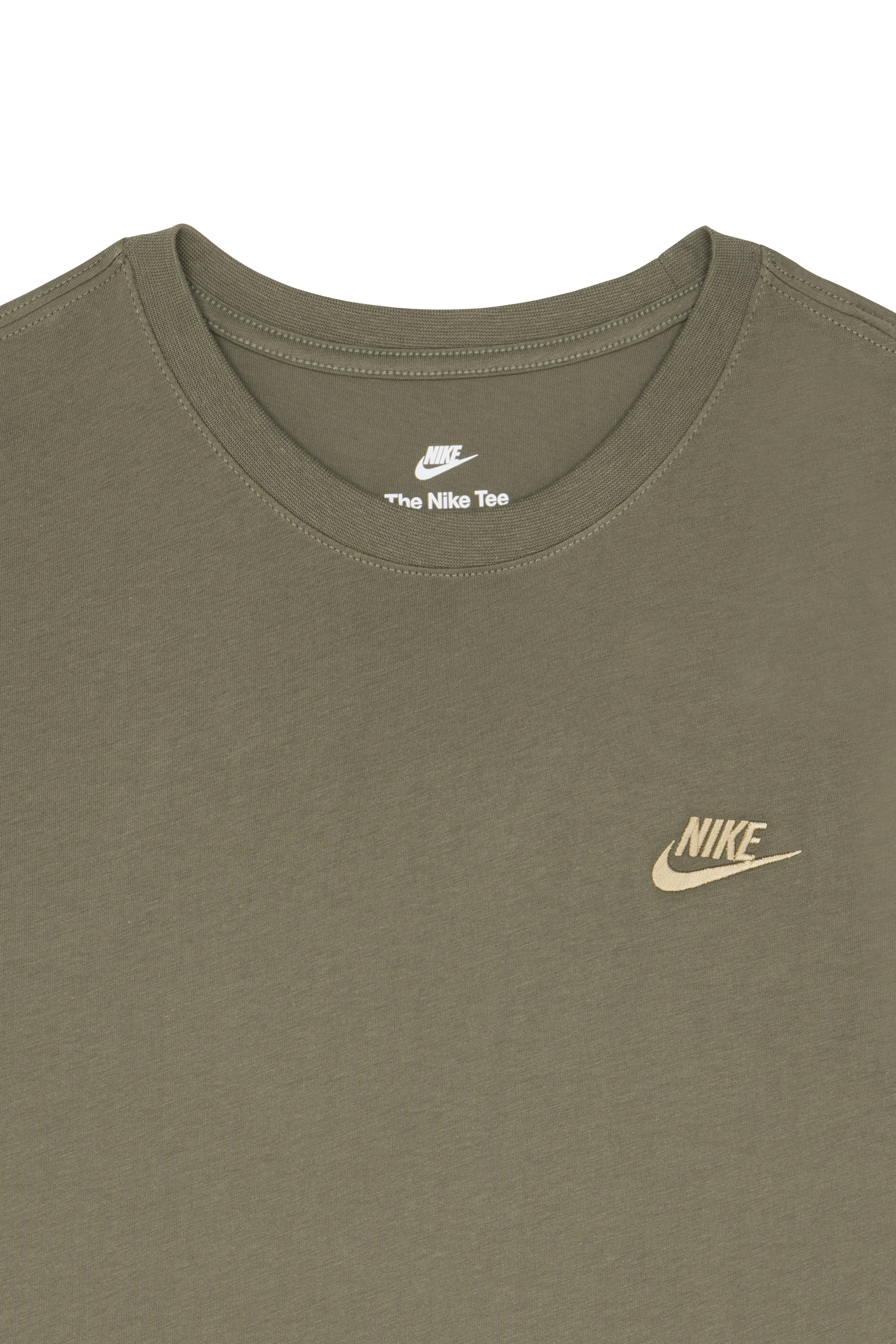 Regular-fit round-neck cotton T-shirt Green