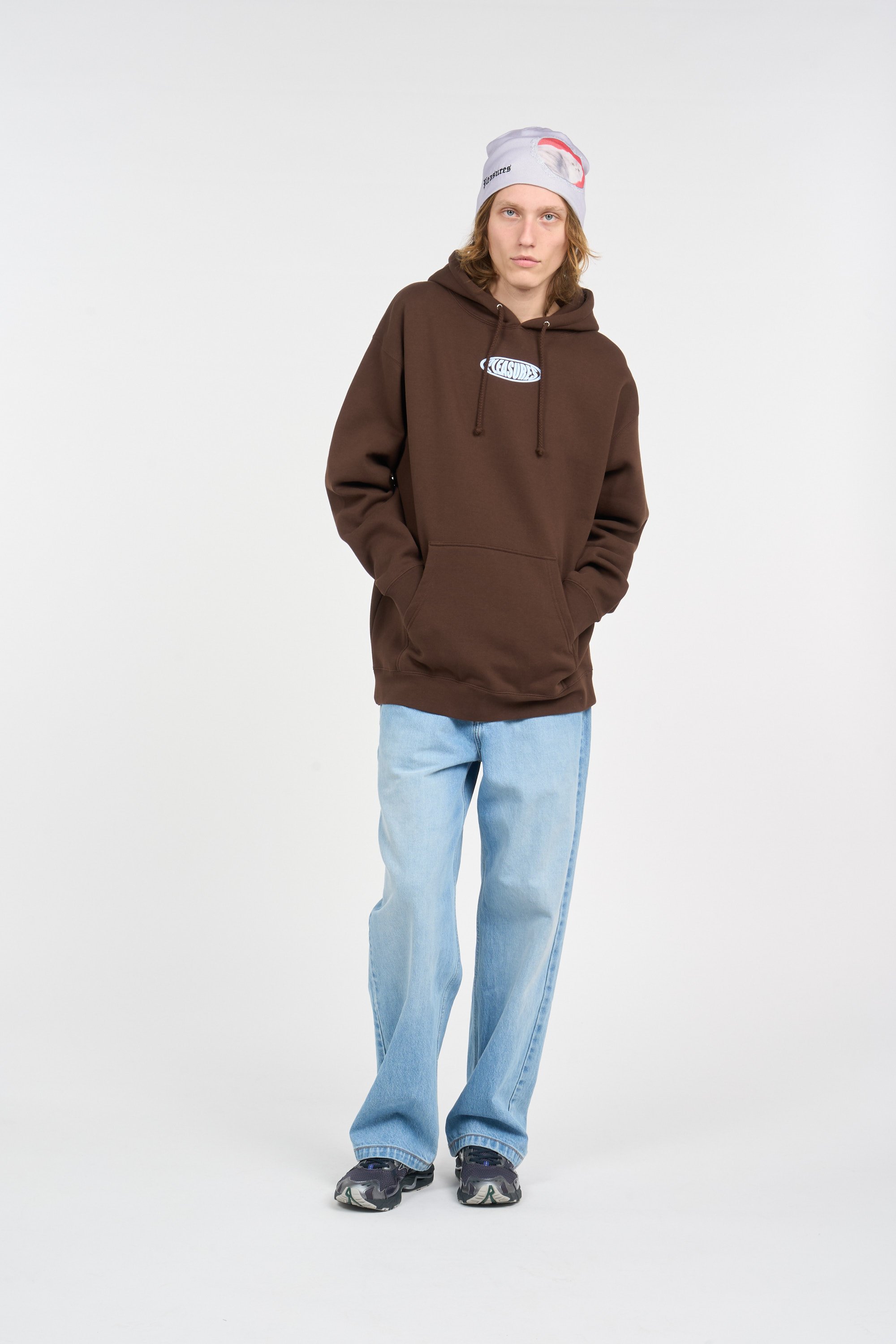 Hoodie PLEASURES Brown