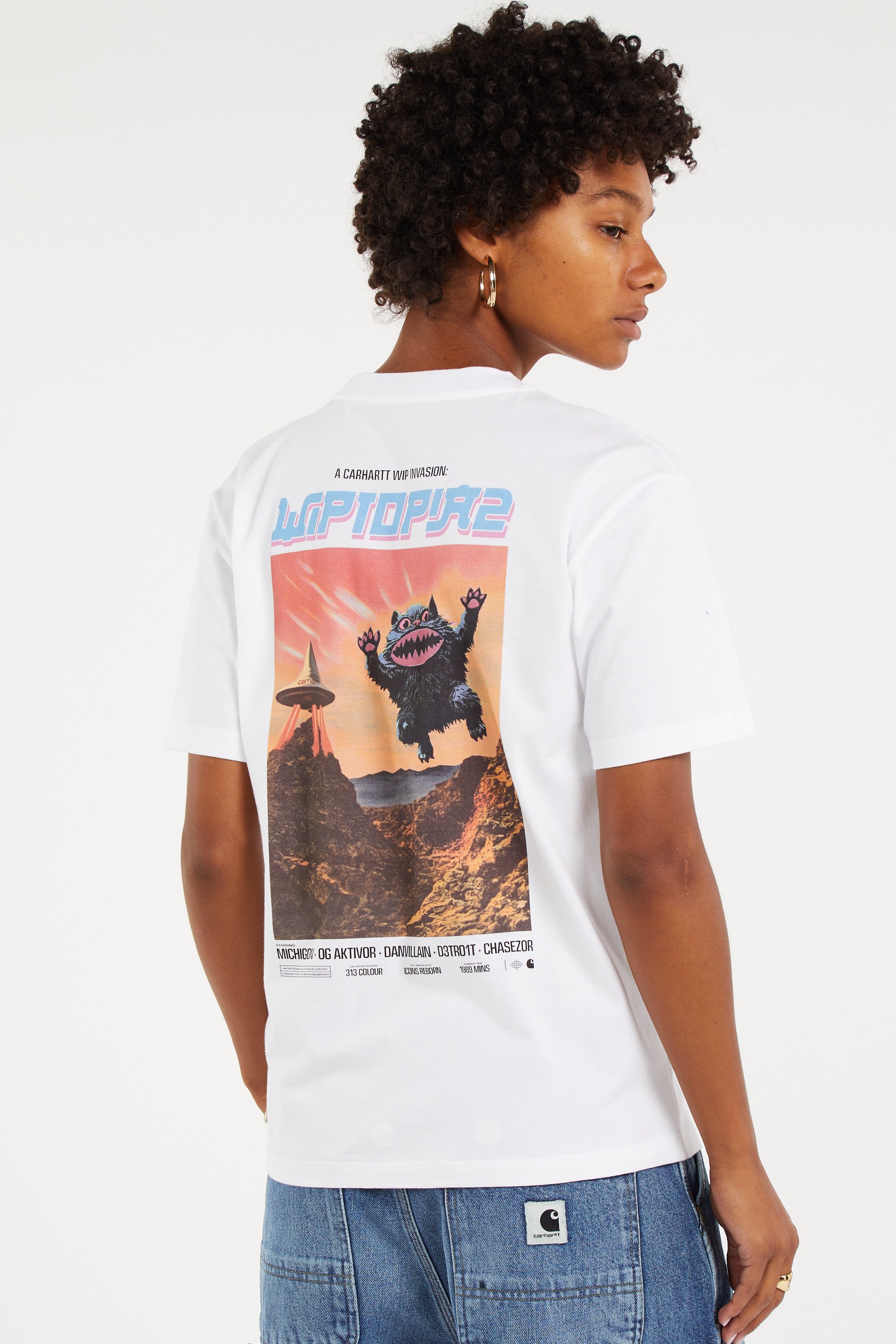 Regular-fit round-neck cotton T-shirt | White CARHARTT WIP Women