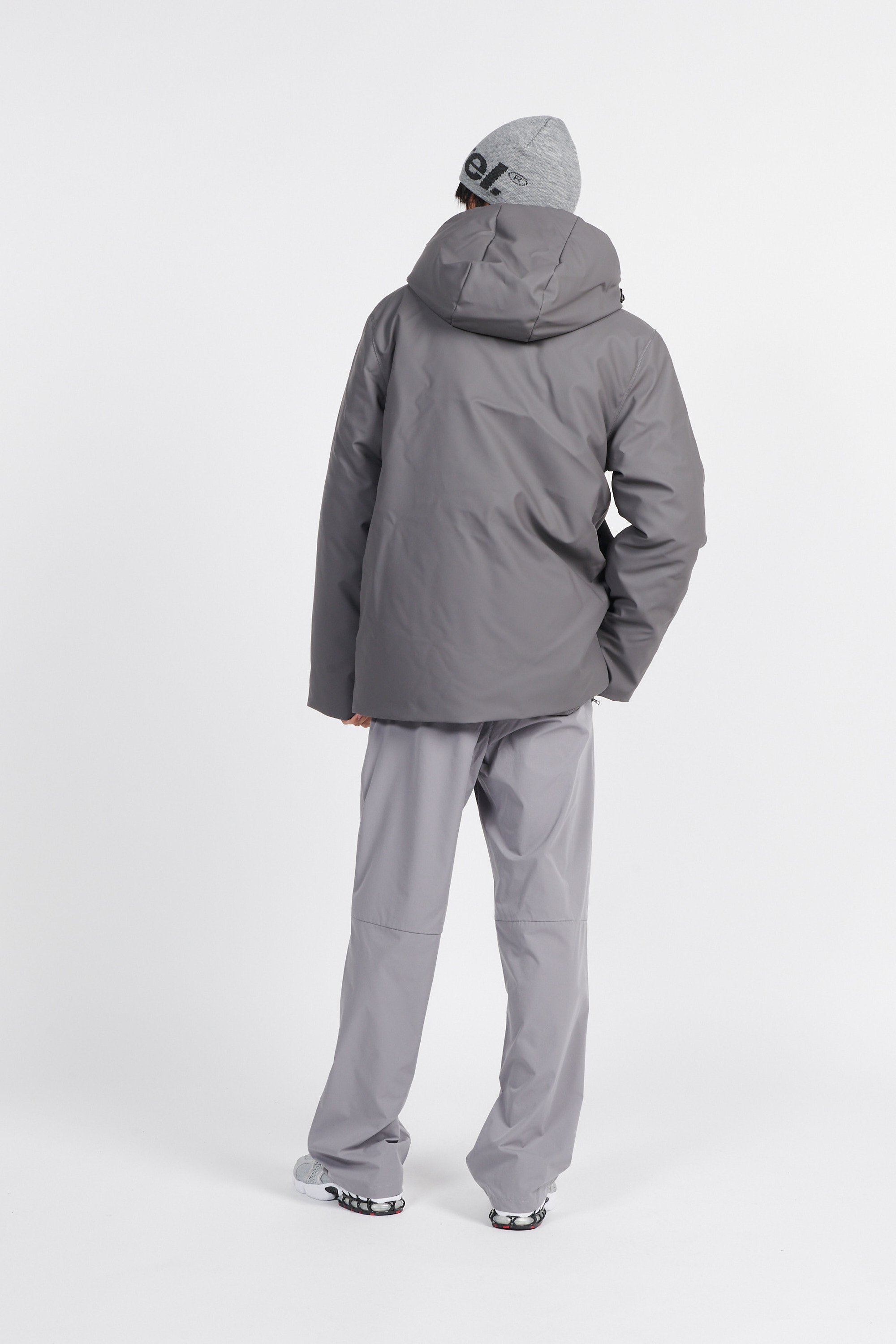 Lightweight quilted padded jacket with high neck | Grey by RAINS Lightweight quilted padded jacket with high neck Grey