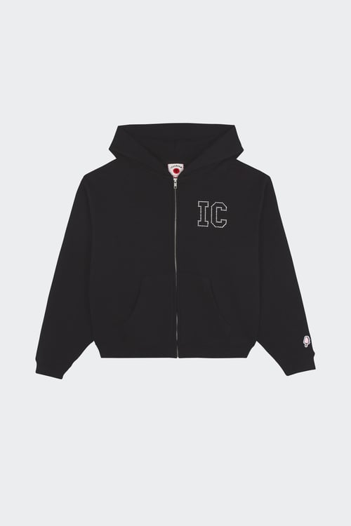 Hoodie zippé - Taille XS Noir