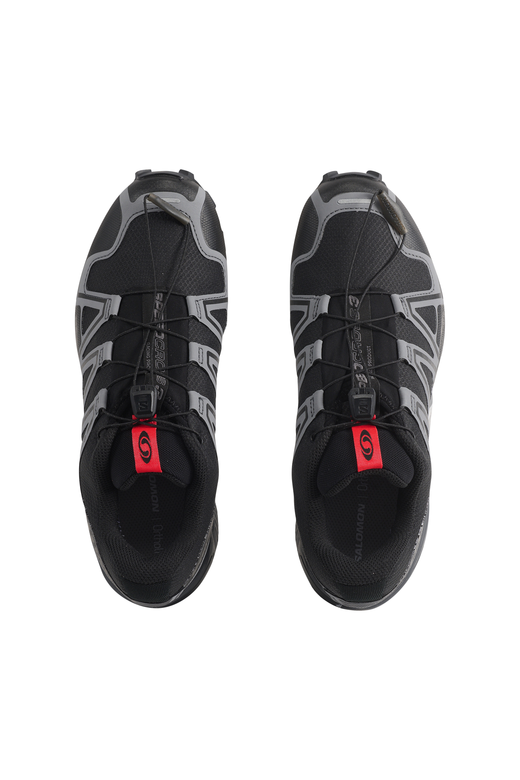 Men?s Storm 96 LO fabric and leather sneakers | Black SALOMON Men