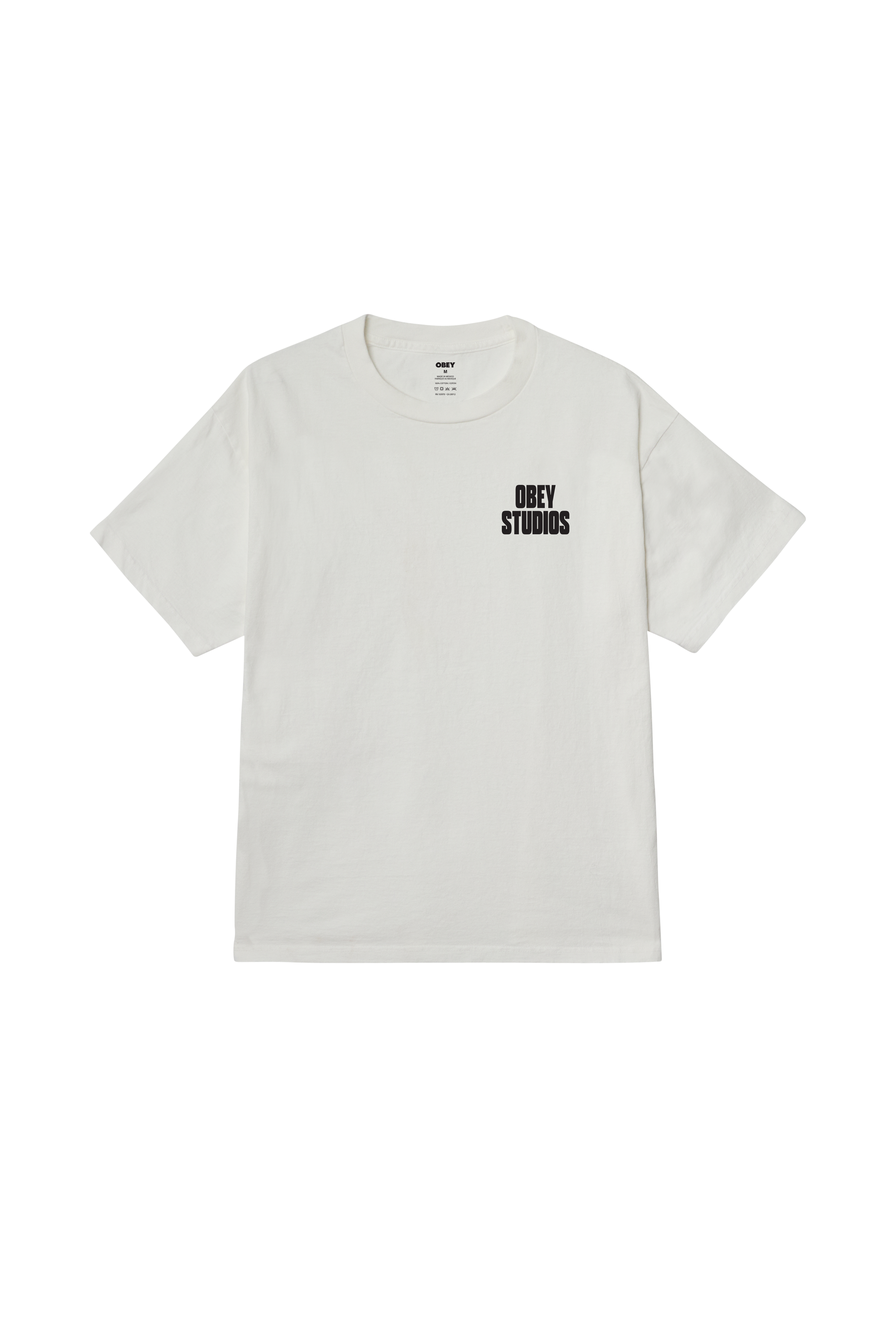 Regular-fit round-neck cotton T-shirt | White OBEY Men