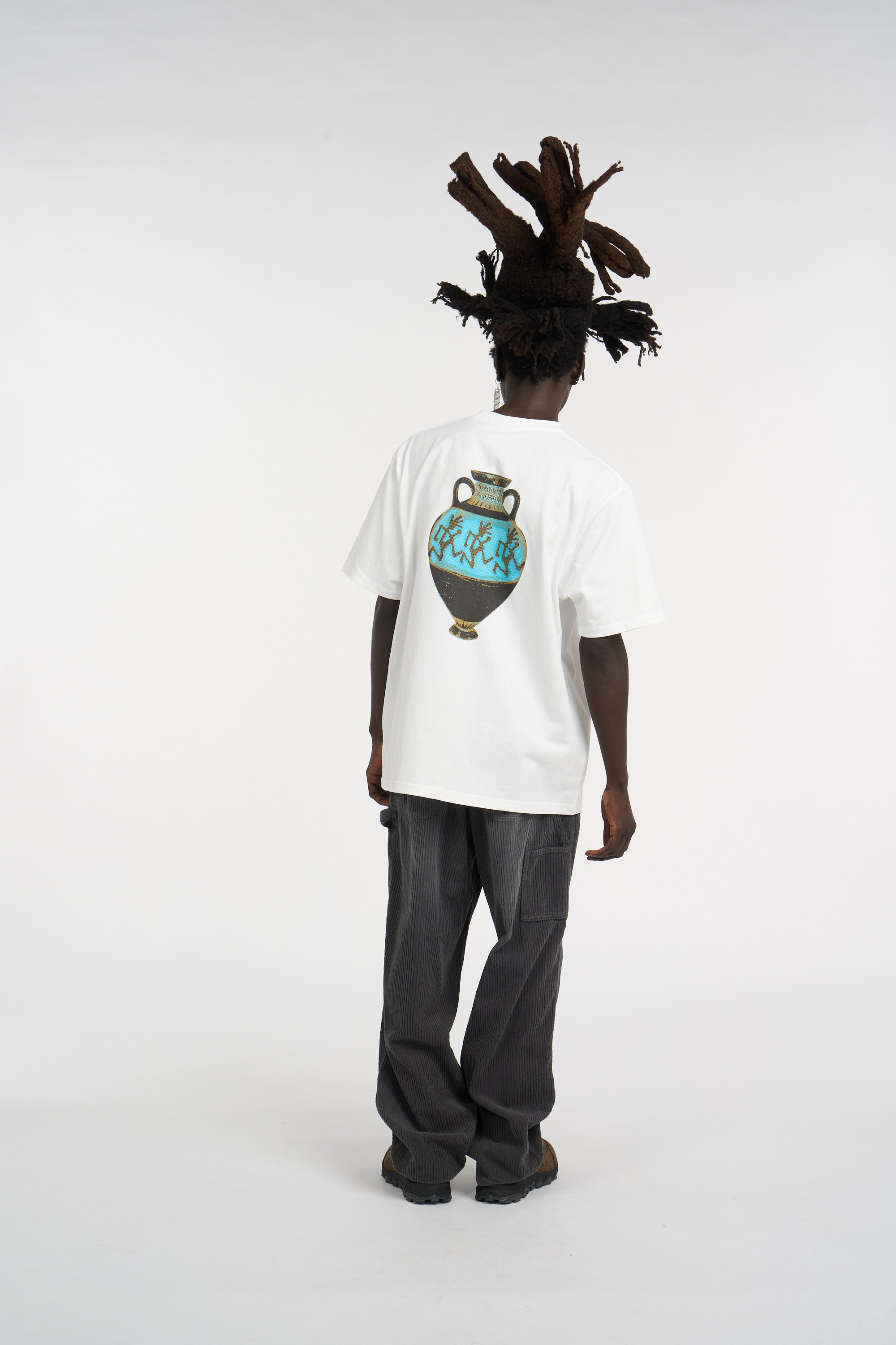 Regular-fit round-neck cotton T-shirt | White GRAMICCI Men