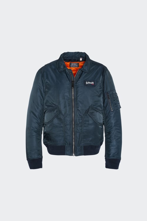 SCHOTT Blouson Bleu