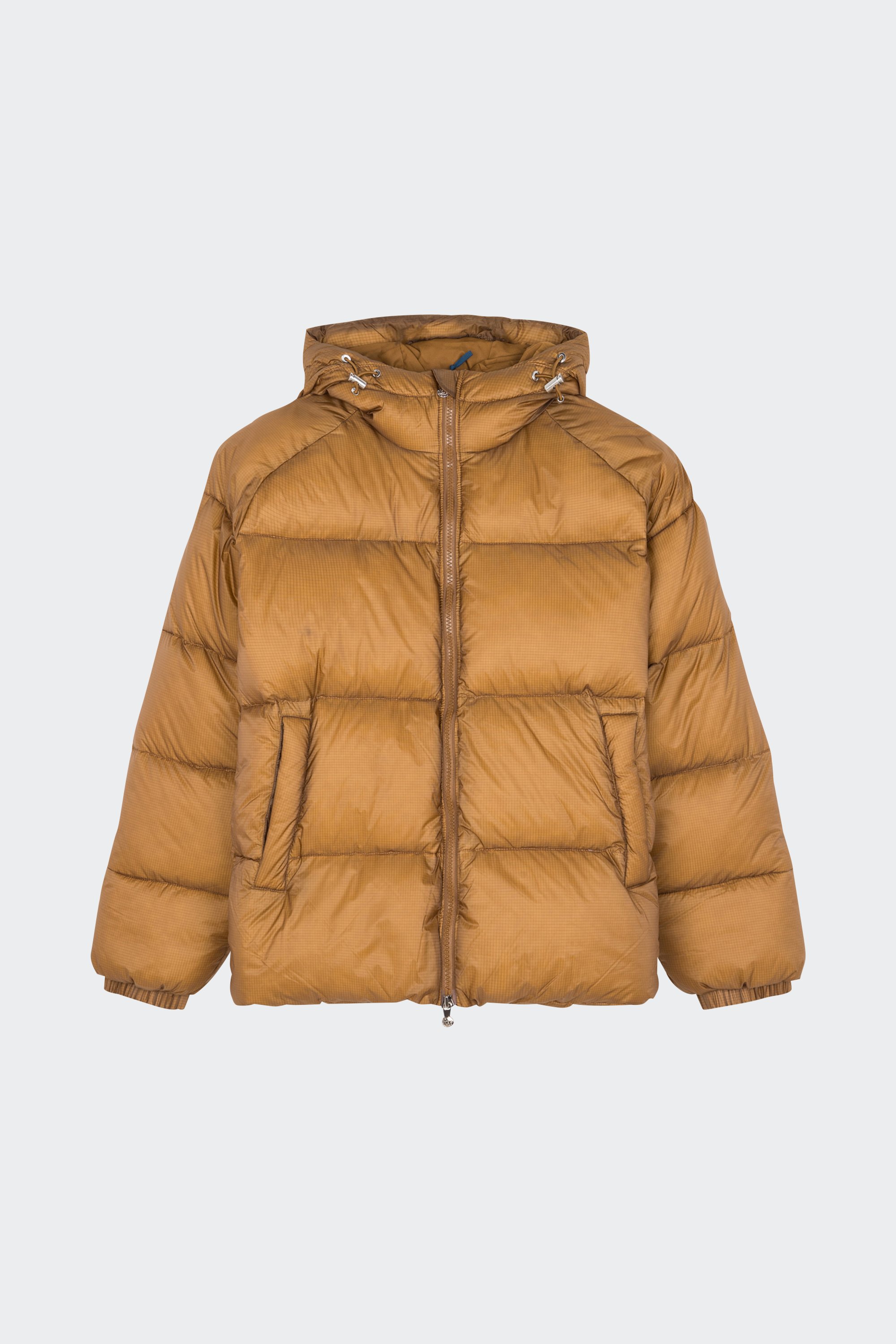 Lightweight quilted padded jacket with high neck | Brown by PYRENEX Lightweight quilted padded jacket with high neck Brown