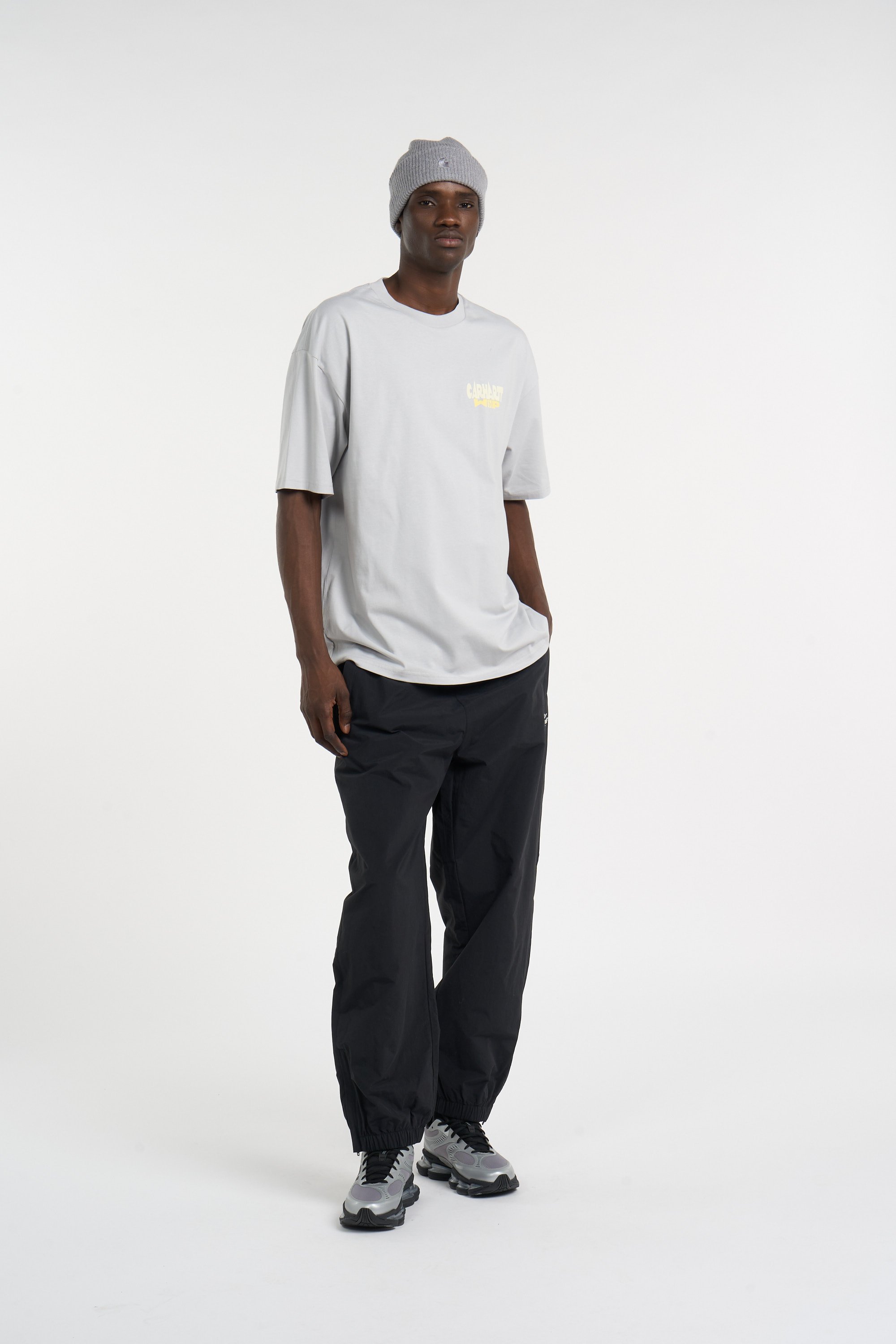 Regular-fit round-neck cotton T-shirt | Grey CARHARTT WIP Men